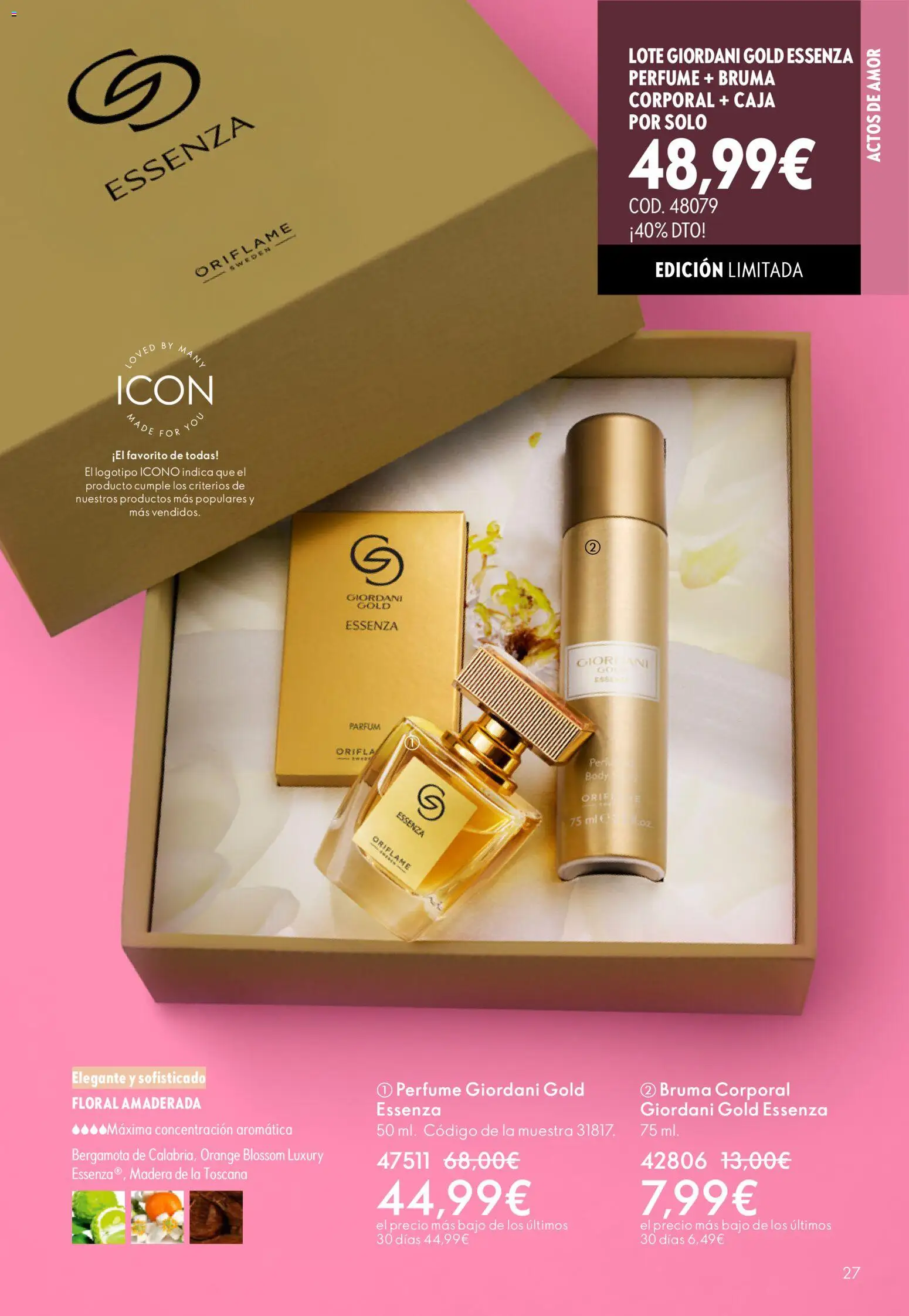 Oriflame - Catálogo Campaña 2 │ válido desde el 28.01.2026 | Página: 27 | Productos: Perfume, Body, Caja
