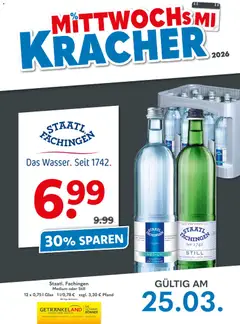 Getränkeland Mittwochs Kracher ab 25.03.2026 gültig