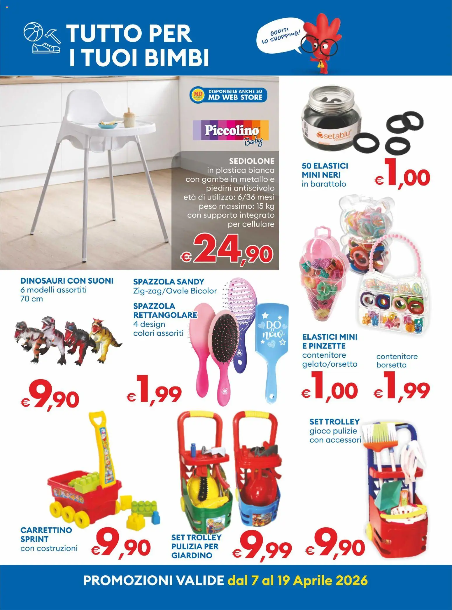 Volantino MD Discount del 07.04.2026 | Pagina: 26 | Prodotti: Cellulare, Gioco, Contenitore, Trolley