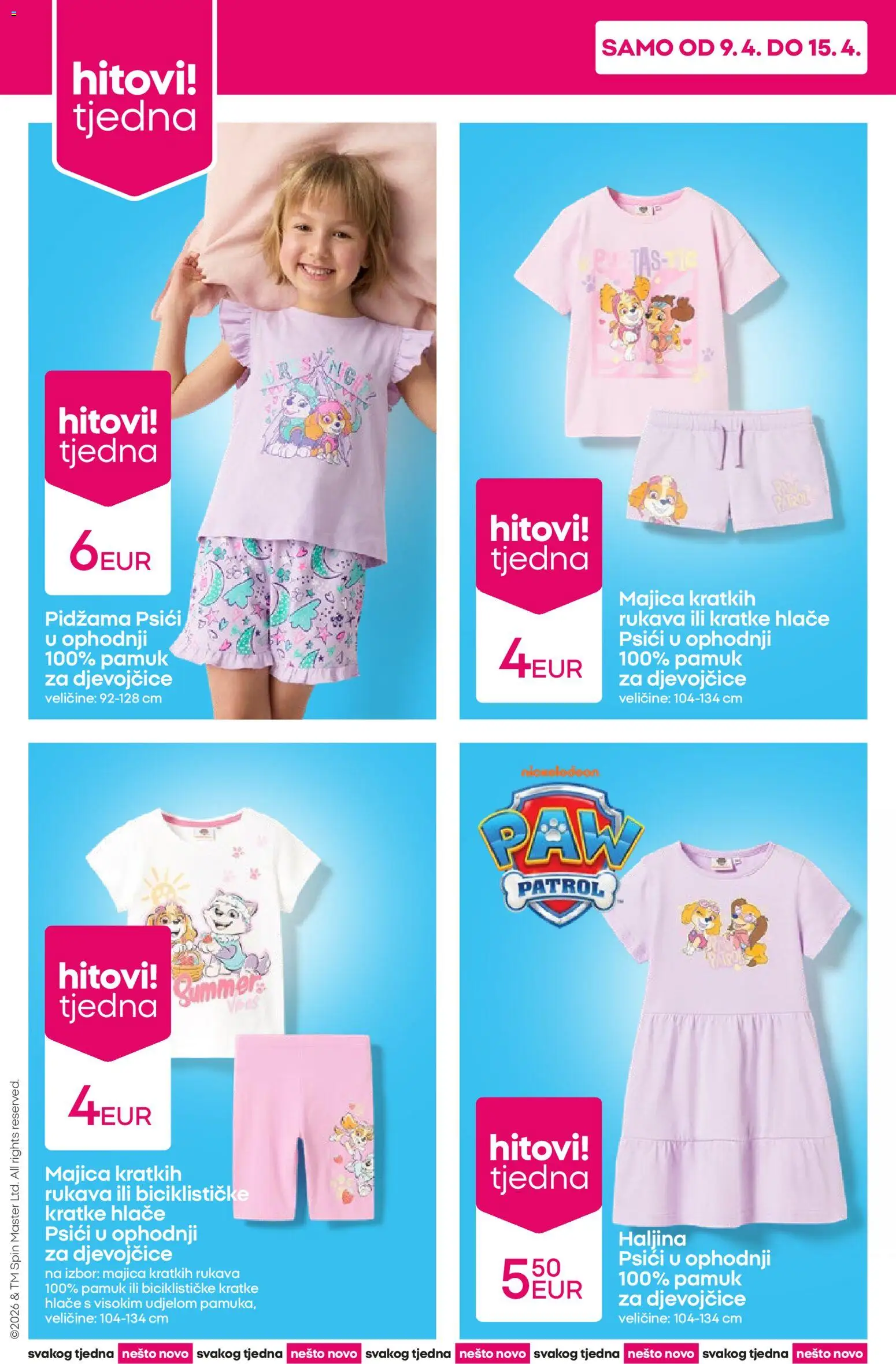 Pepco katalog | vrijedi od 09.04.2026 | Stranica: 2 | Proizvodi: Hlače, Kratke hlače, Pidžama, Haljina