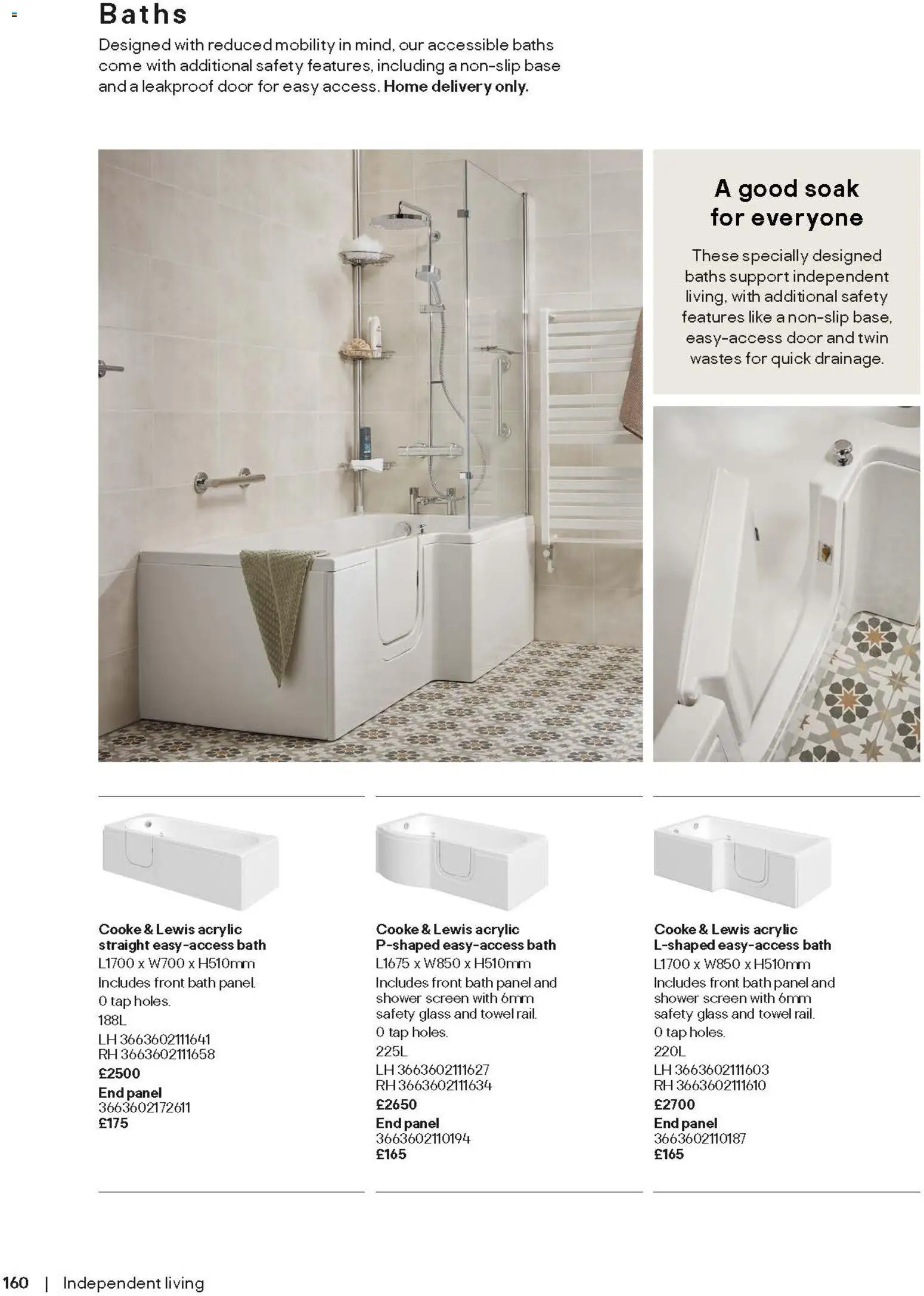 {H1} | Page: 160 | Products: Bath, Shower, Door, Towel