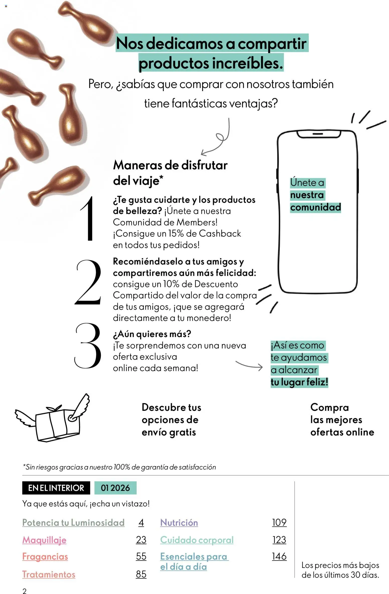 Oriflame - Catálogo Campaña 1 │ válido desde el 31.12.2025 | Página: 2 | Productos: Maquillaje, Té