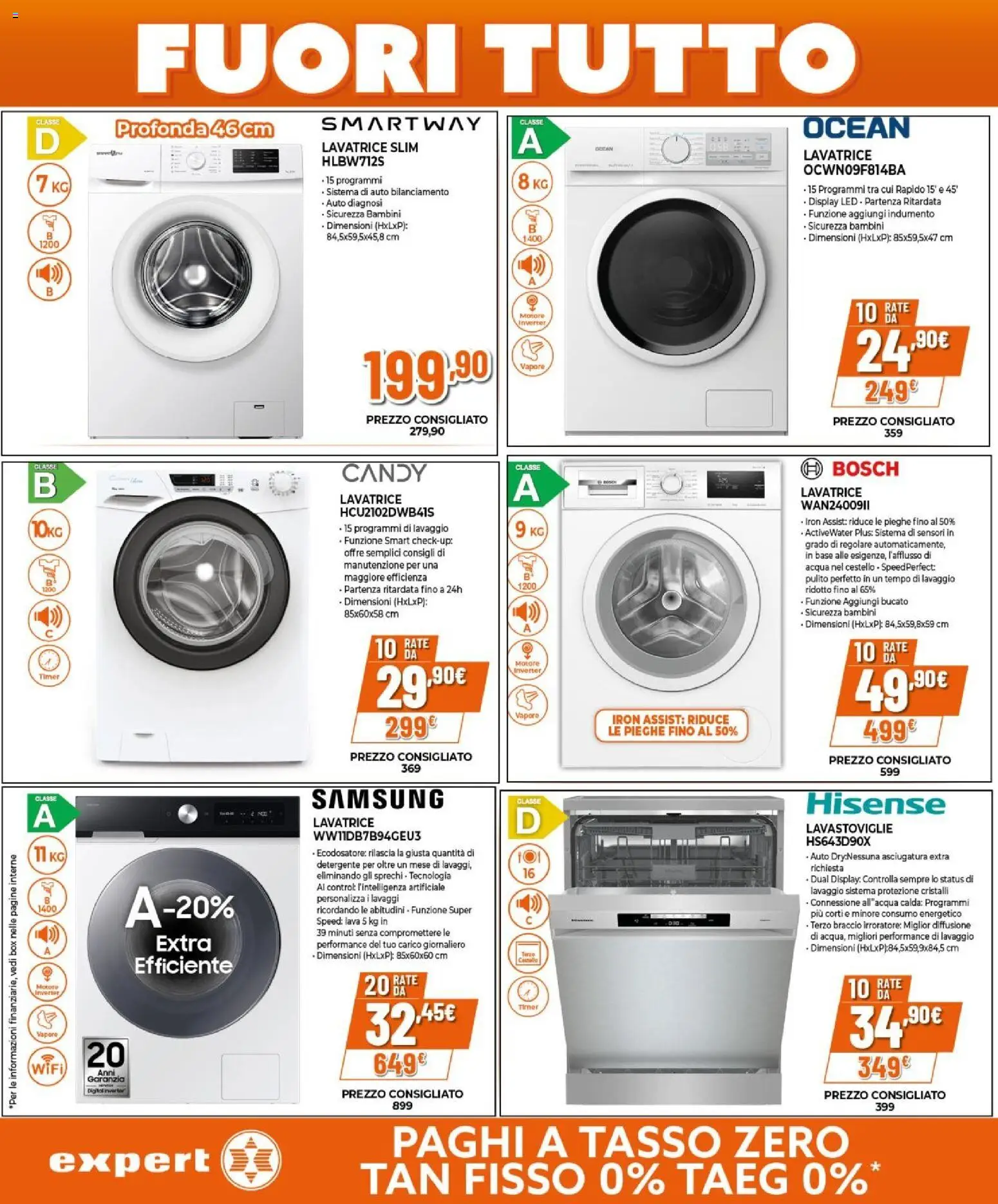 Volantino Expert del 15.01.2026 | Pagina: 16 | Prodotti: Detergente, Acqua, Lavatrice, Samsung