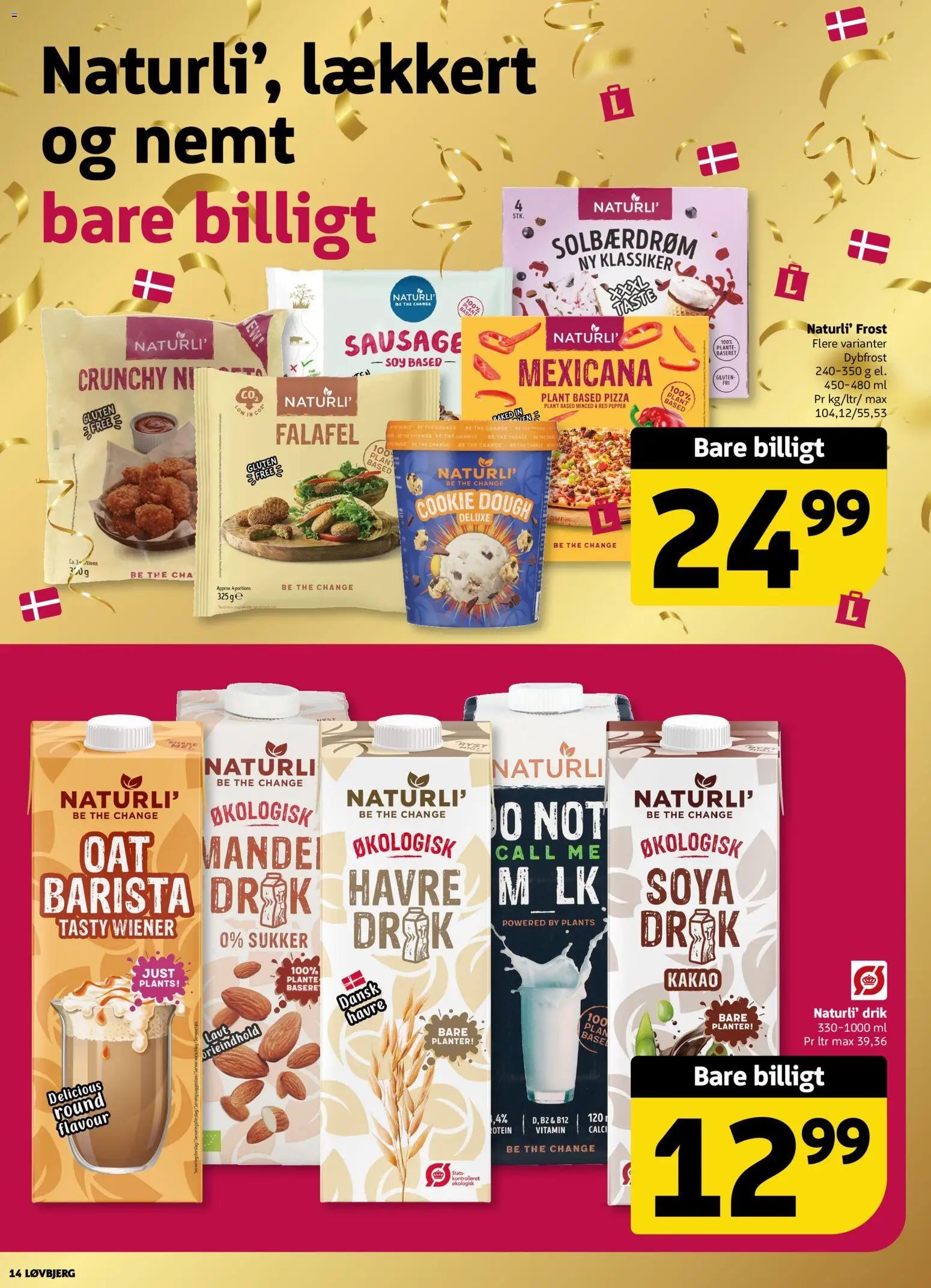 Løvbjerg tilbudsavis – gyldig fra 09.01.2026 | Side: 14 | Produkter: Pizza, Kakao, Falafel, Sukker