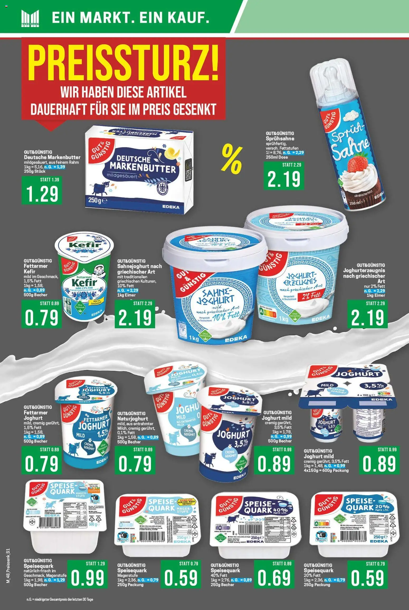 Marktkauf - Black Friday – gültig ab 24.11.2025 | Seite: 30 | Produkte: Quark, Milch, Sahne, Speisequark