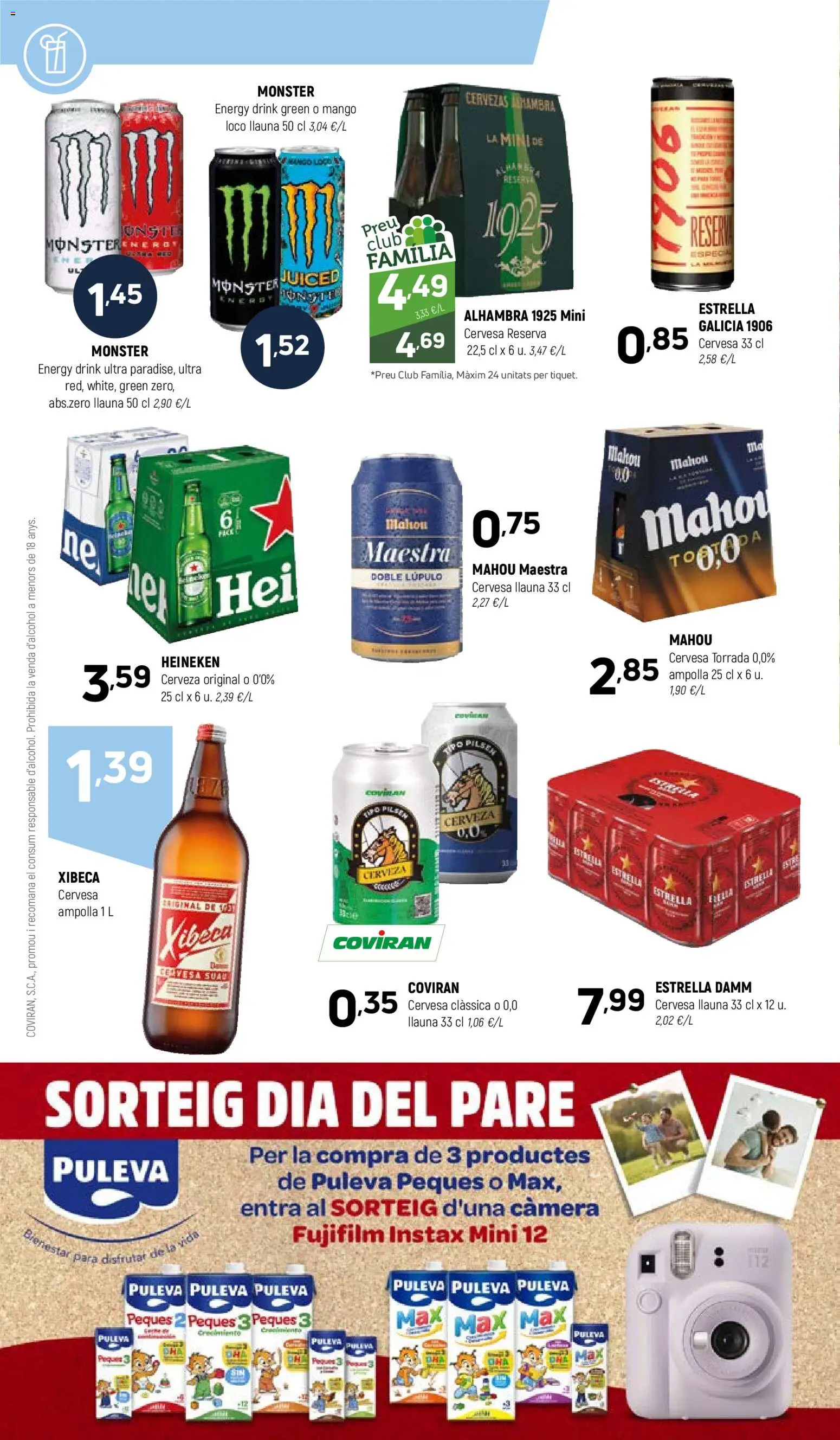 Coviran - Cataluna │ válido desde el 10.03.2026 | Página: 12 | Productos: Cerveza, Ρούτερ, Σπανάκι