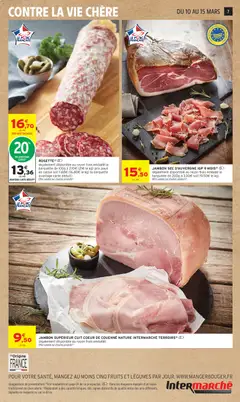 Intermarché - Prévisualisation de JAMBON SEC D'AUVERGNE IGP 9 MOIS, (également disponible au rayon frais emballé la barquette de 200g à 3.90€ soit 19.50€ le kg) valide à partir de 10.03.2026 | Page: 7