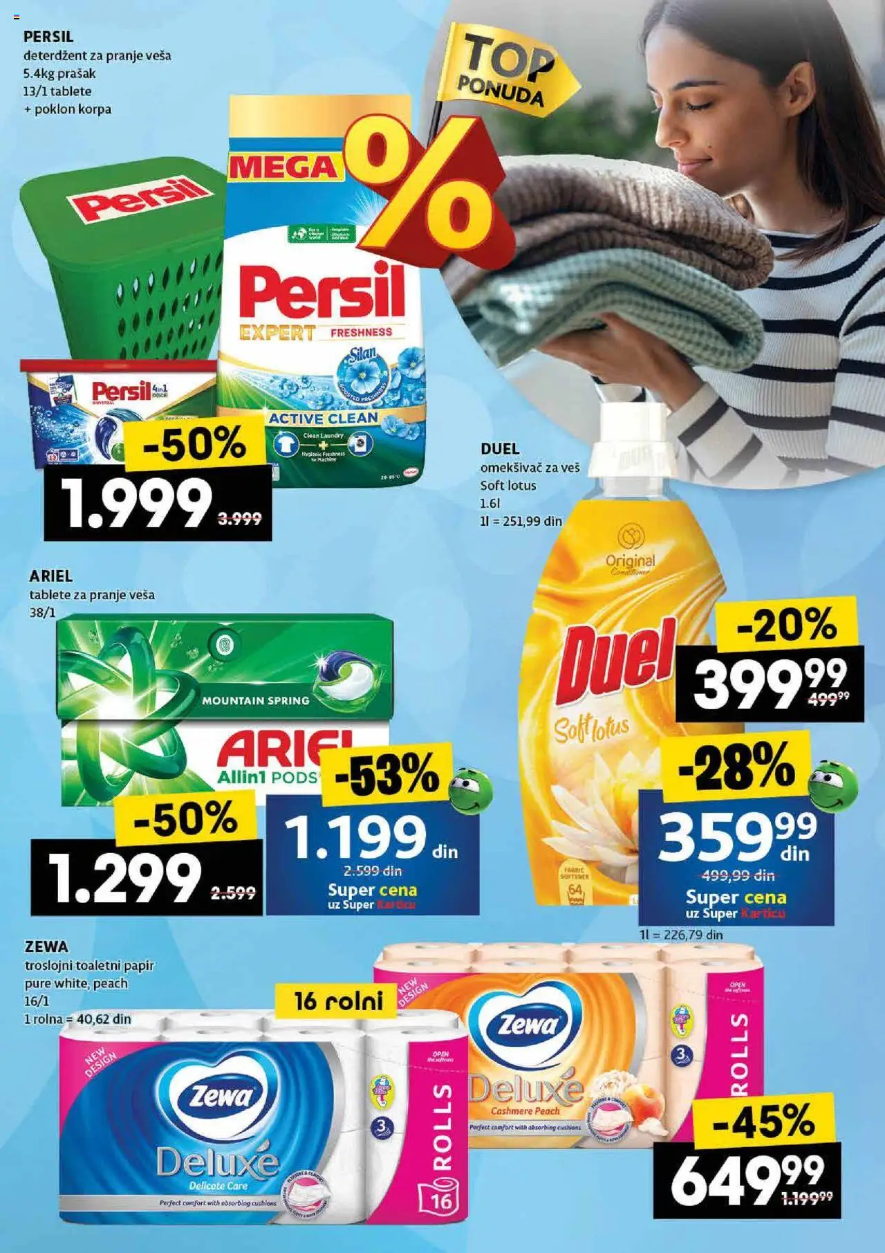 Roda katalog - važi od 14.08.2025 | Strana: 47 | Proizvode: Ariel, Silan, Korpa, Persil