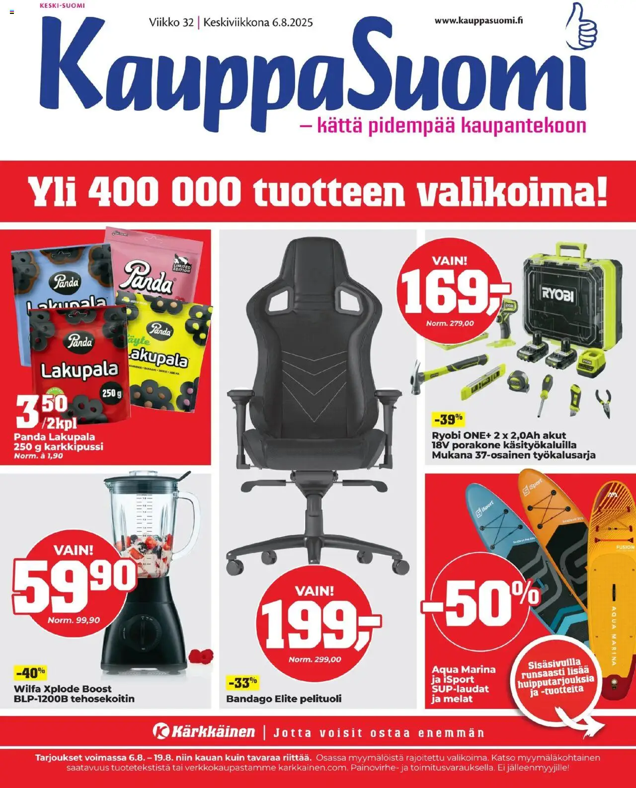 | Sivu: 1 | Tuotteet: Pelituoli, Tehosekoitin