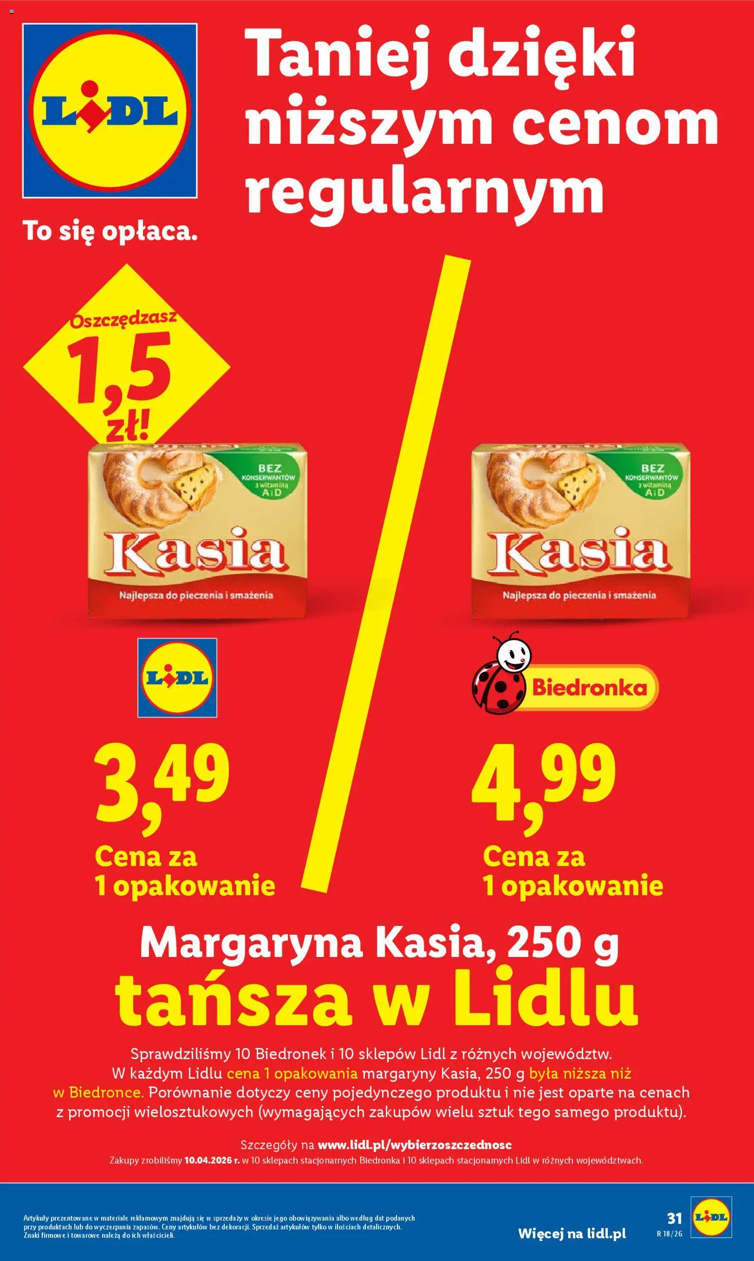Lidl gazetka od 29.04.2026 | Strona: 31 | Produkty: Margaryna