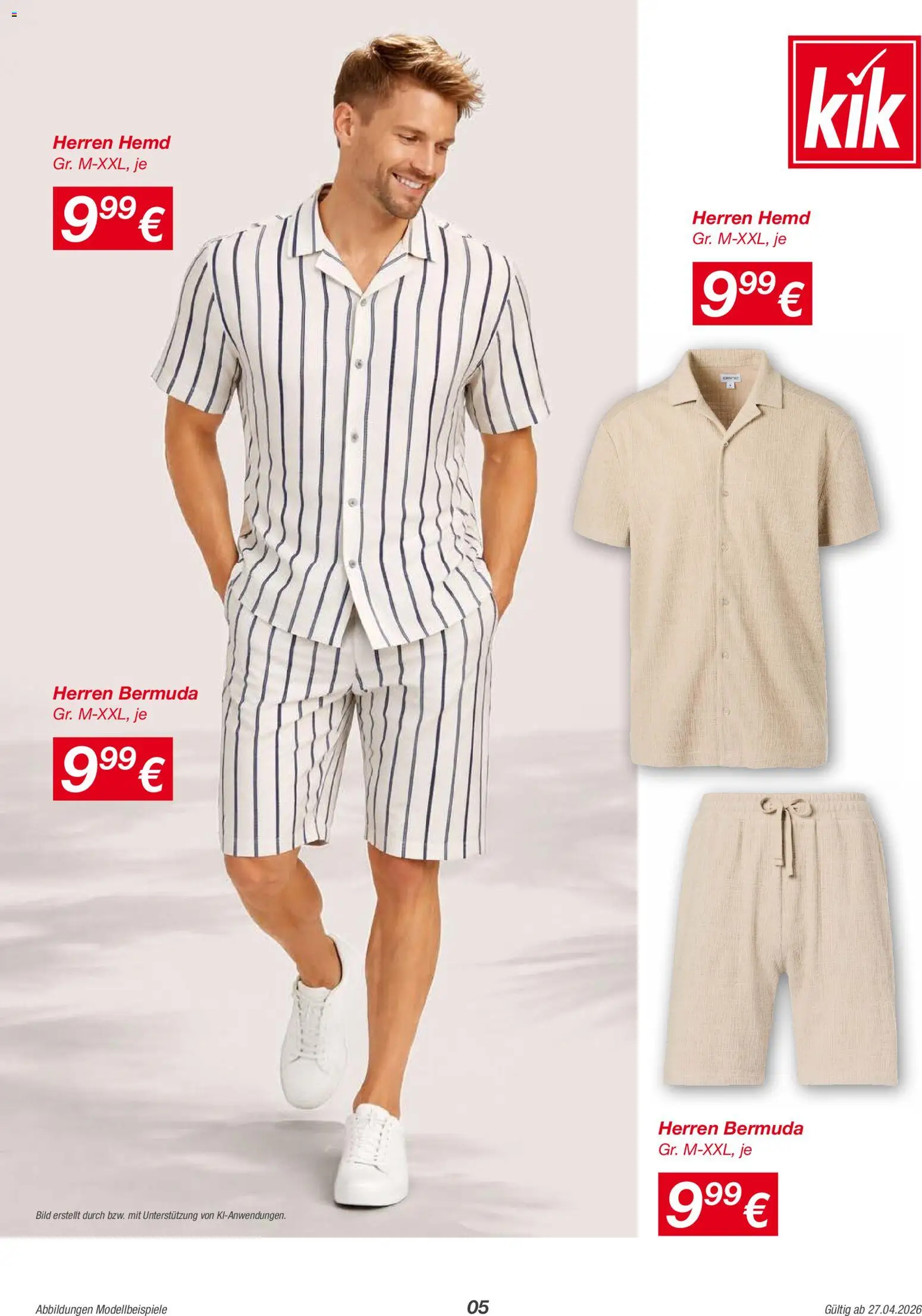 Kik Prospekt 	 – gültig ab 27.04.2026 | Seite: 5 | Produkte: Bermuda, Hemd