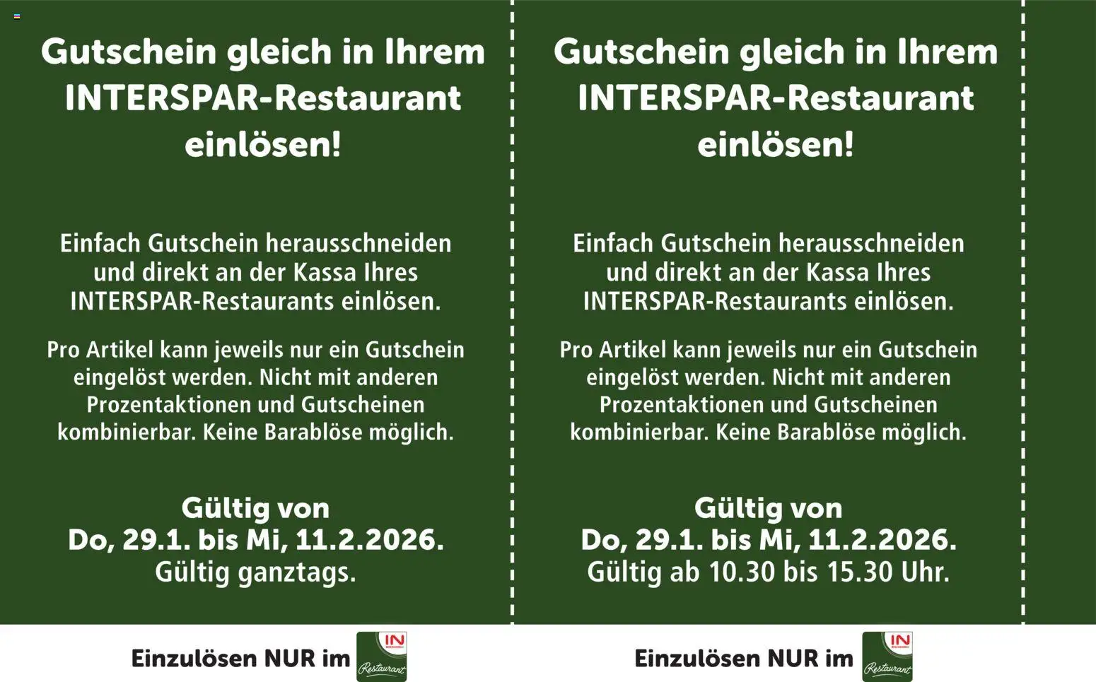 Interspar - Österreich Gutscheinheft gültig ab 29.01.2026 | Seite: 16