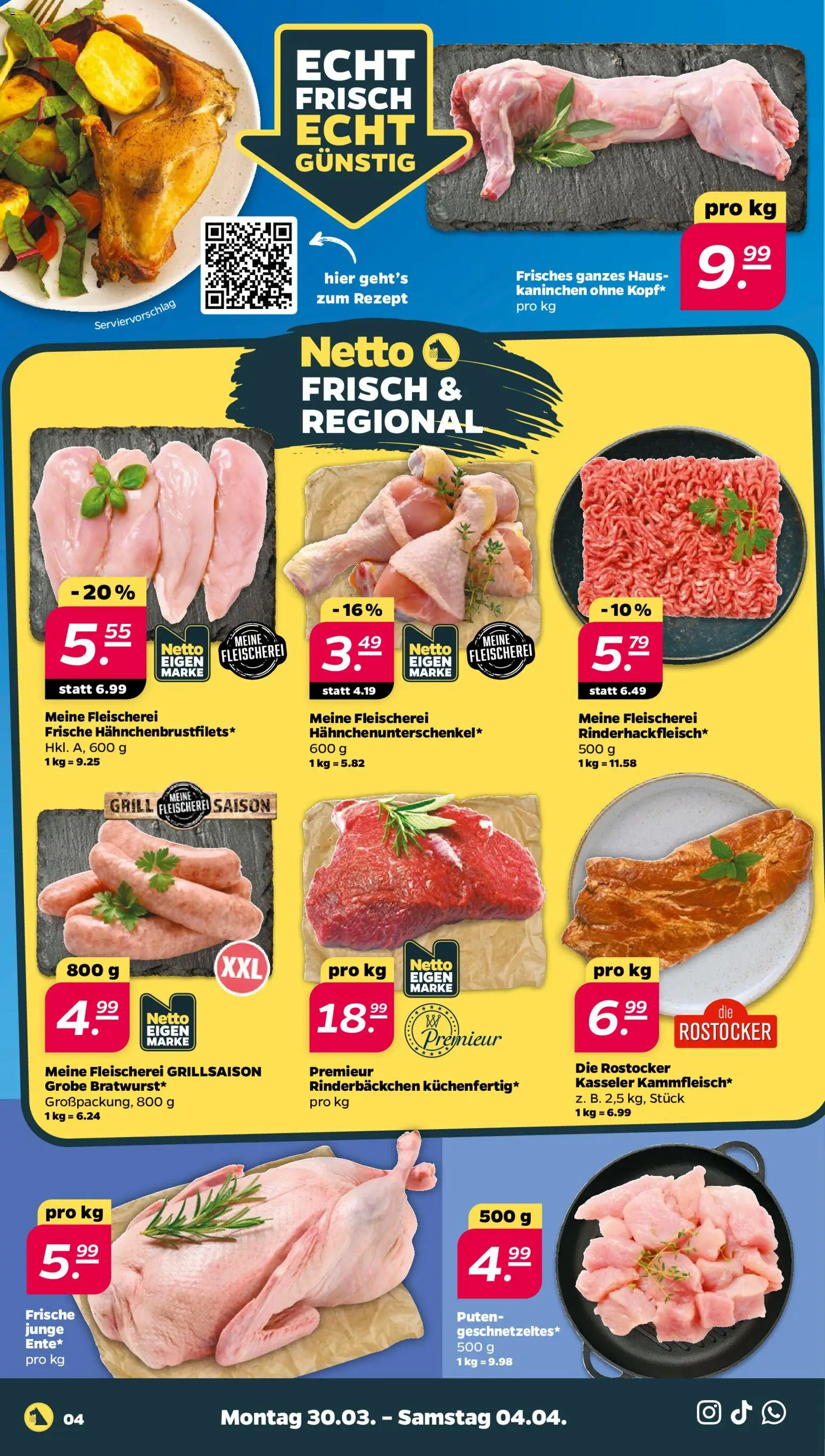 Netto Prospekt 	 – gültig ab 30.03.2026 | Seite: 4 | Produkte: Grill, Kaninchen