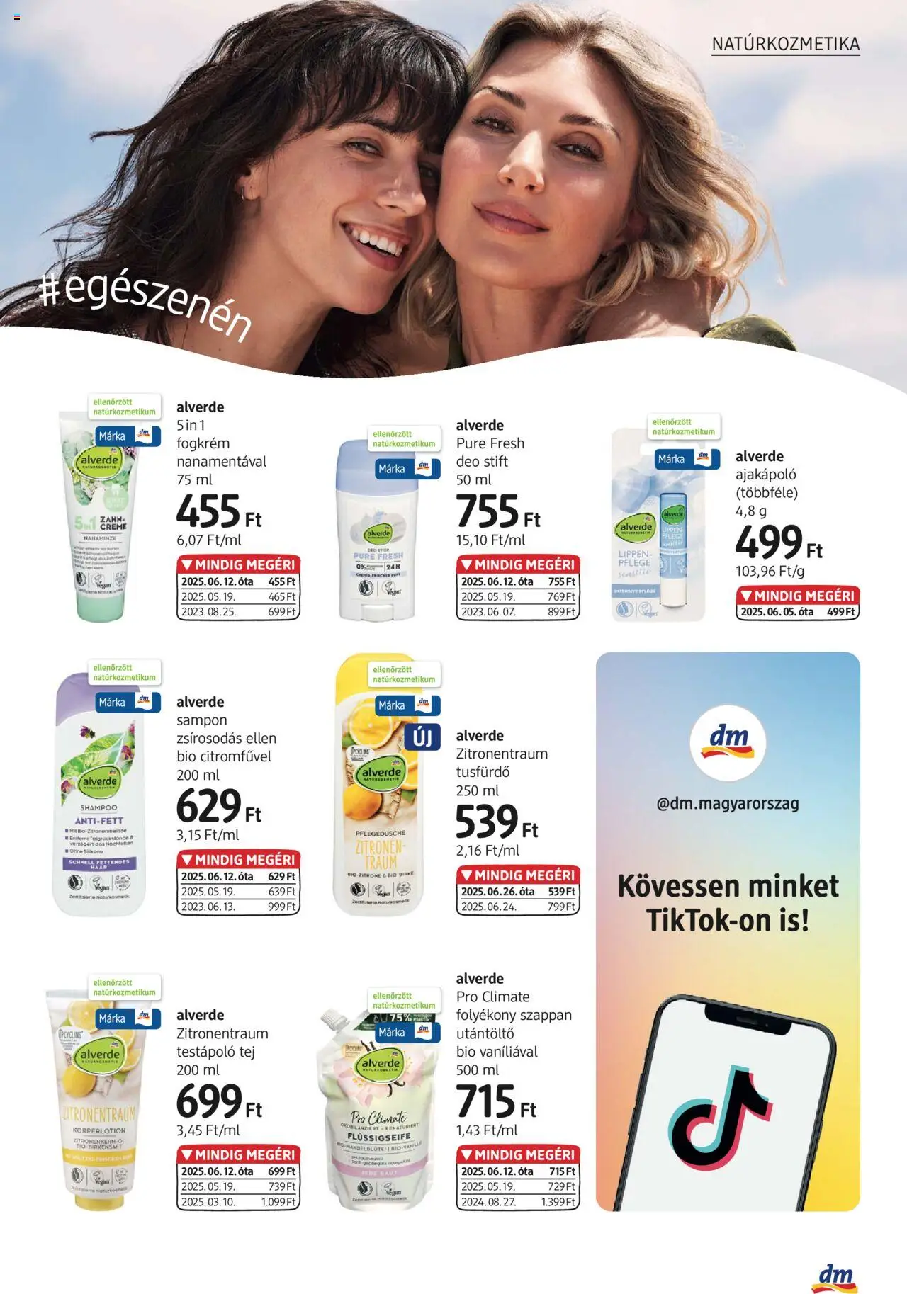 DM Drogerie Markt akciós ujság - amely érvényes a következő dátumtól: 14.08.2025 | Oldal: 15 | Termékek: Body, Testápoló, Szappan, Fogkrém