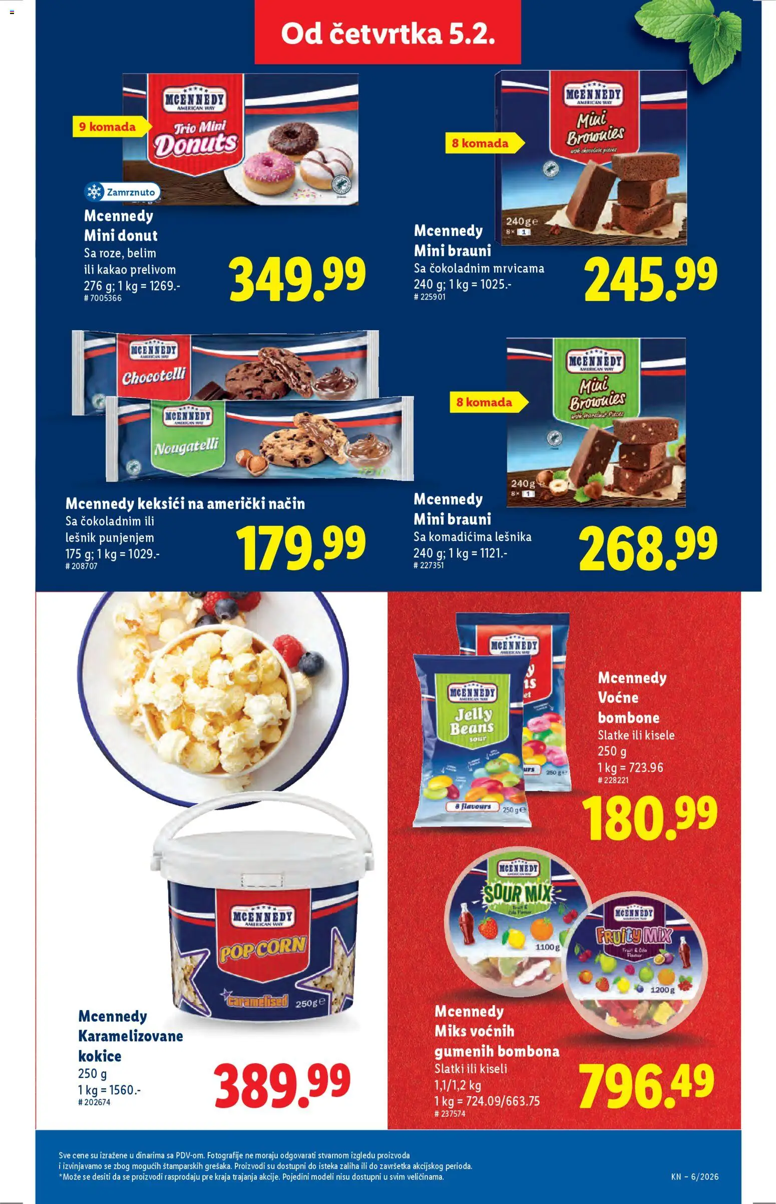 Lidl katalog - važi od 05.02.2026 | Strana: 49 | Proizvode: Bombone, Lešnik, Brownie, Candy