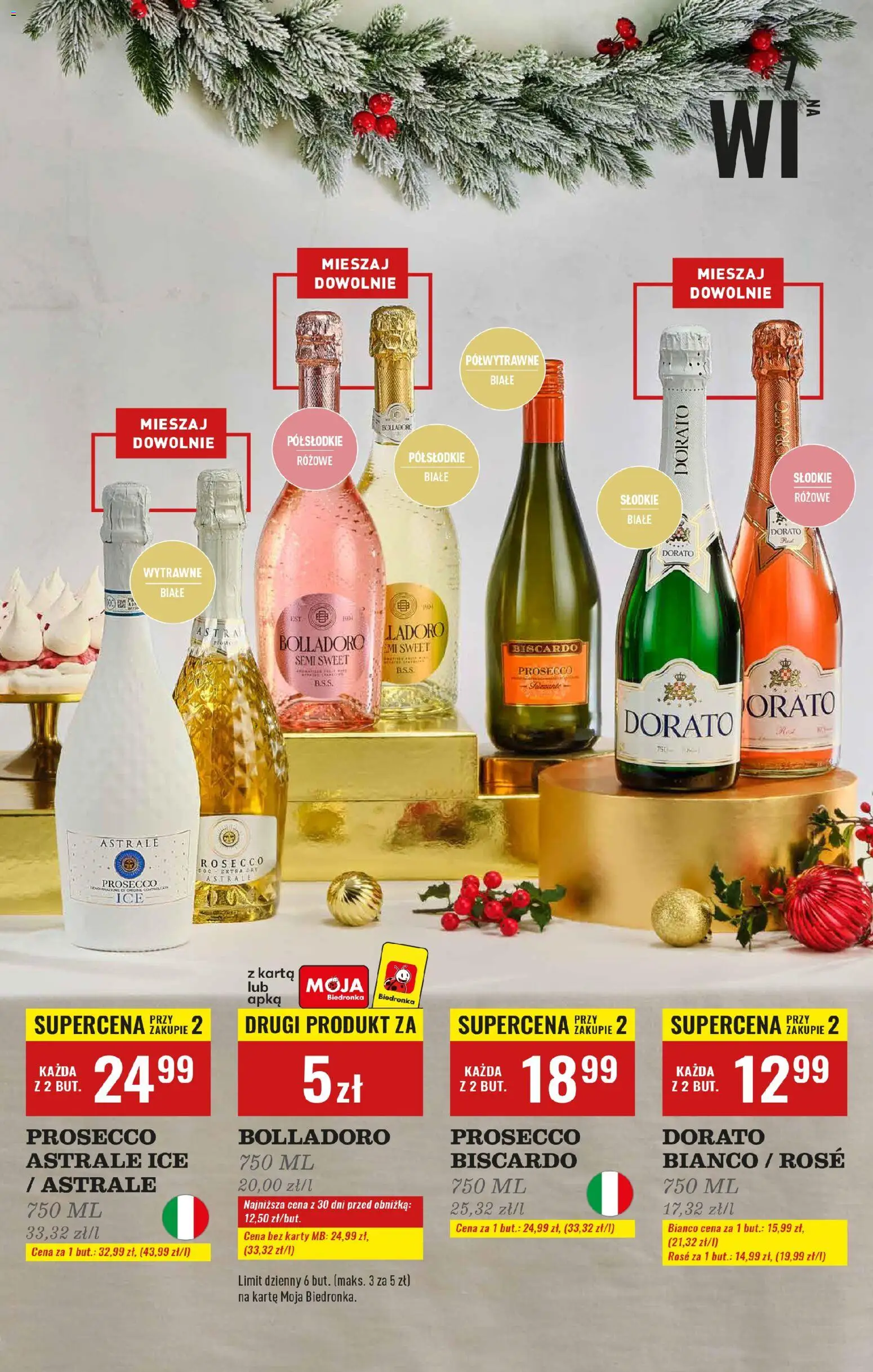 Biedronka gazetka - Czas na toast od 01.12.2025 | Strona: 15 | Produkty: Karta, Prosecco