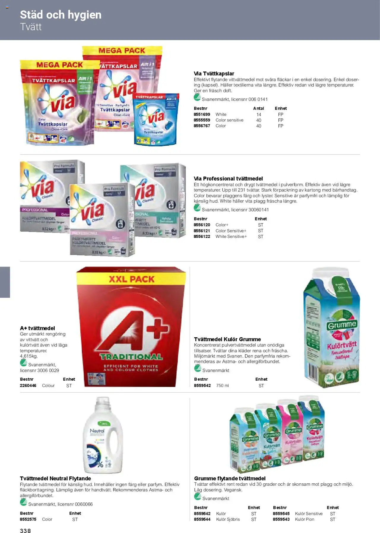 Office Depot reklamblad aktuell från 01.02.2025 | Sida: 340 | Produkter: Tvättmedel, Kläder, Tvättkapslar, Kartong