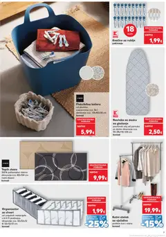 Fleksibilna košara, od plastike zapremnina cca. 36 l dimenzije cca. 53x40x38 cm komad - Pregled kataloga iz trgovine Kaufland, vrijedi od 28.01.2026 | Stranica: 9 | Proizvodi: Košara, Tepih, Vješalice