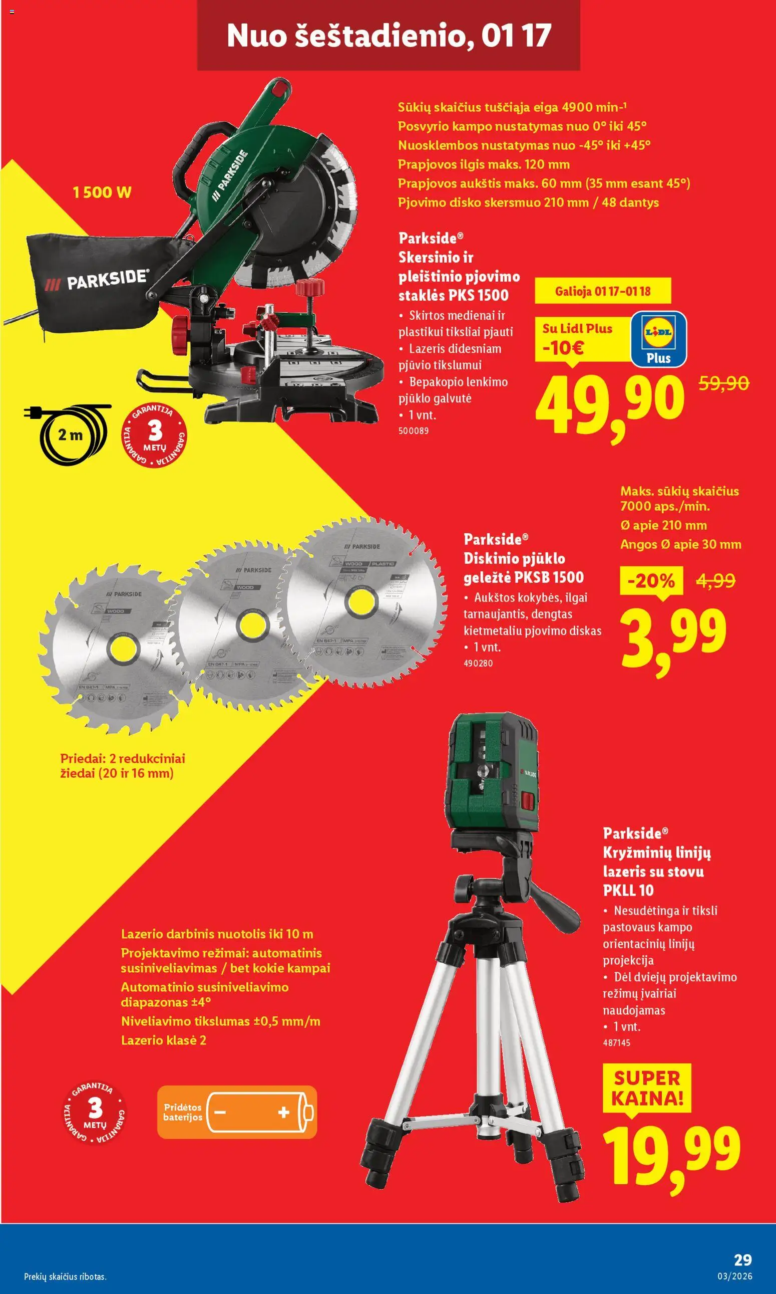 LIDL akcijos nuo 12.01.2026 | Puslapis: 29 | Prekių: Diskas