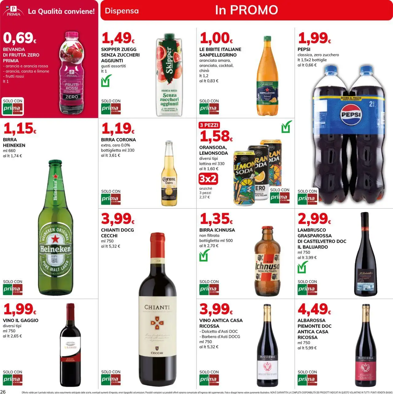 Volantino Basko del 14.10.2025 | Pagina: 26 | Prodotti: Carota, Frutta, Limone, Bibite