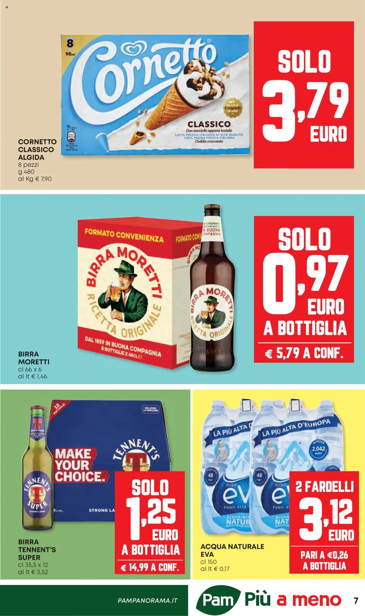 Volantino Panorama del 21.08.2025 | Pagina: 7 | Prodotti: Birra, Cornetto, Latte, Nocciole