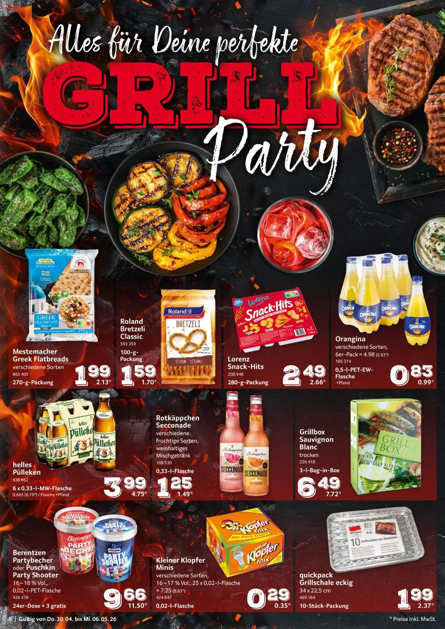 Selgros Prospekt 	 – gültig ab 30.04.2026 | Seite: 6 | Produkte: Grill, Grapefruit, Rotkäppchen, Berentzen