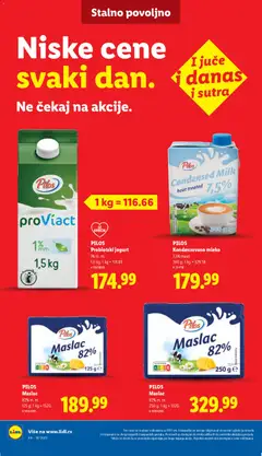 PILOS Maslac, 82% m. m., 125 g - pregled Lidl kataloga - važi od 30.04.2026 | Strana: 50