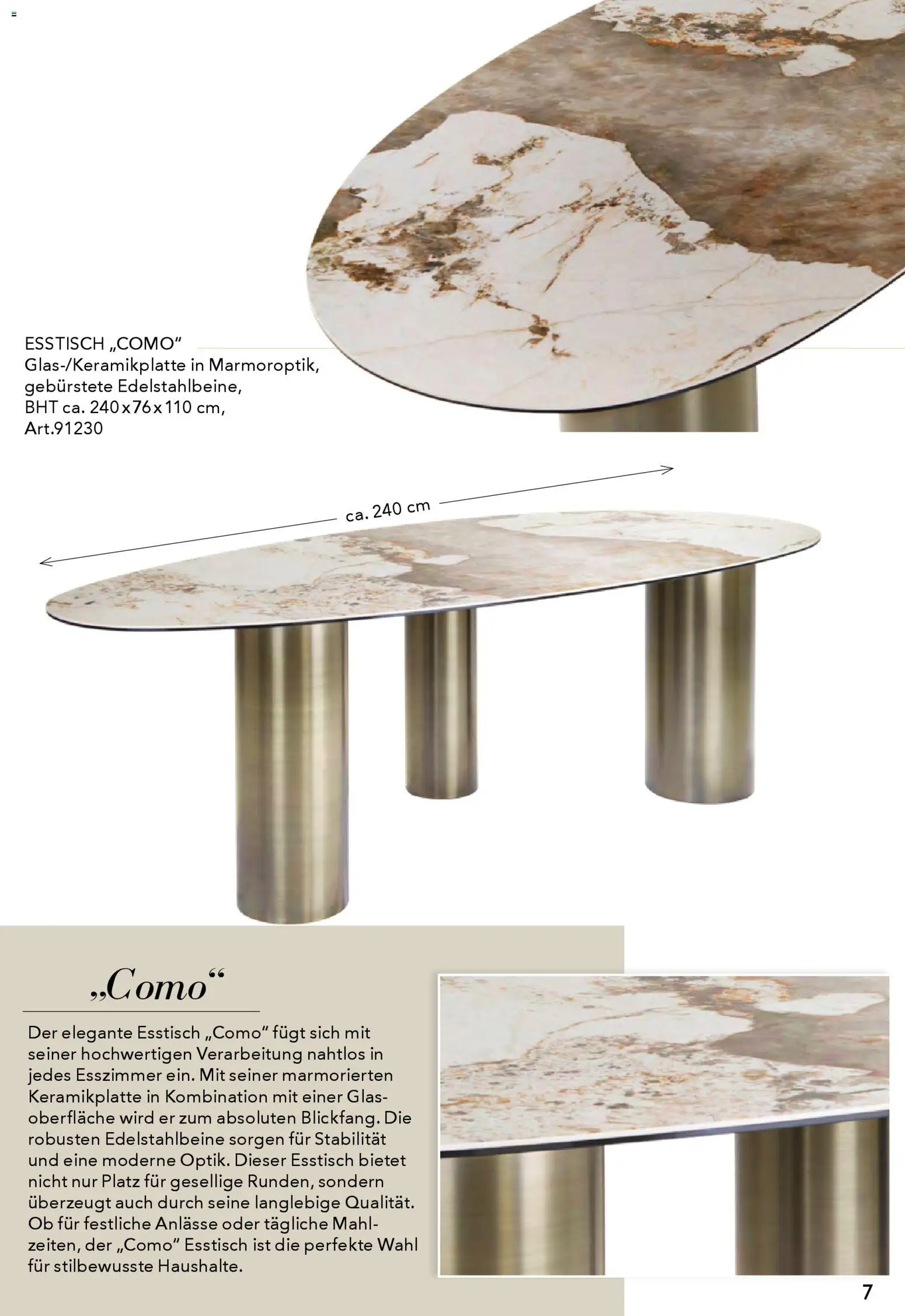 Rahaus Prospekt Glas/Keramik-Esstische – gültig ab 29.01.2026 | Seite: 7 | Produkte: Esstisch