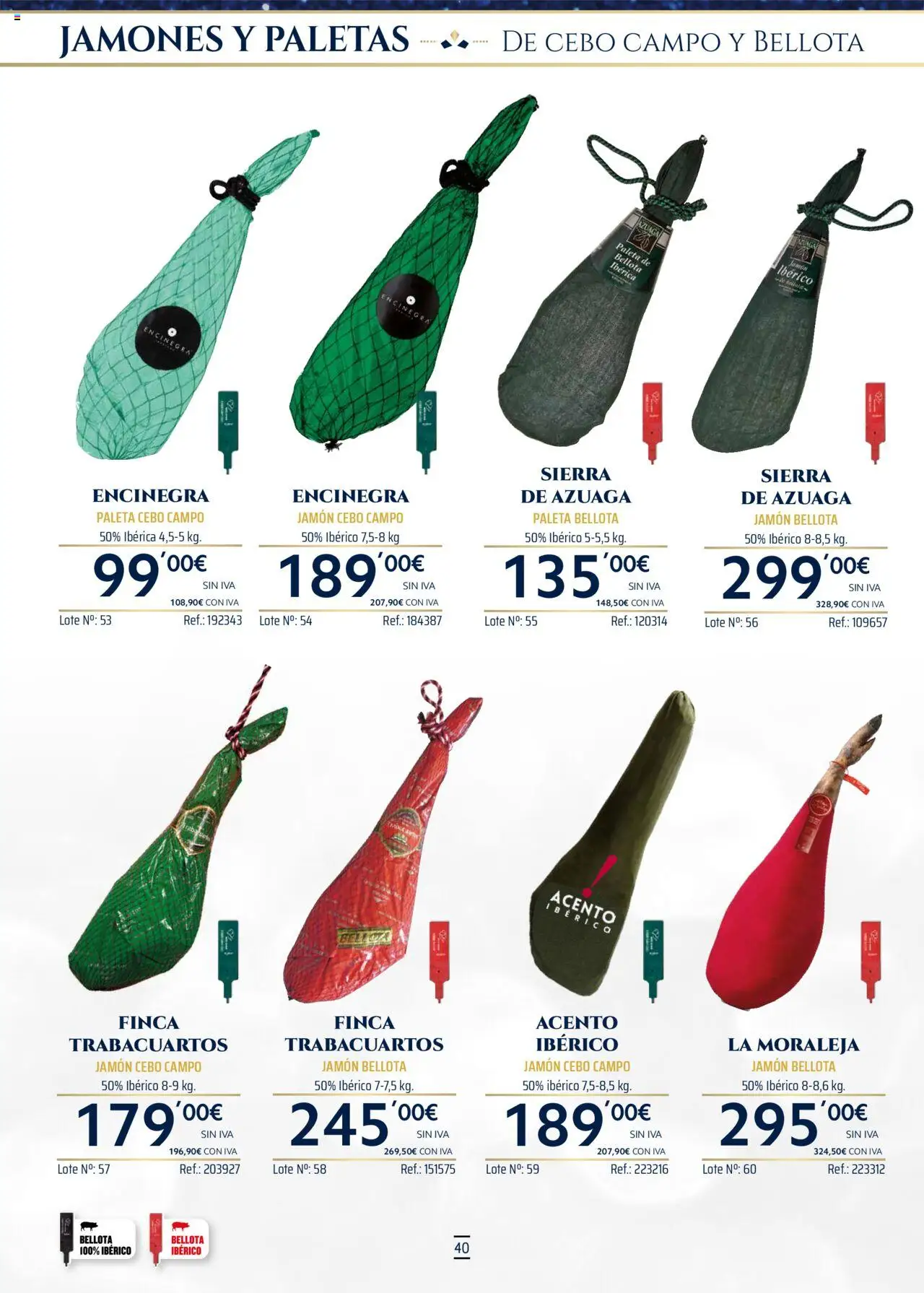 Makro - Lotes y cestas Norte y Sur │ válido desde el 04.10.2025 | Página: 40 | Productos: Jamón