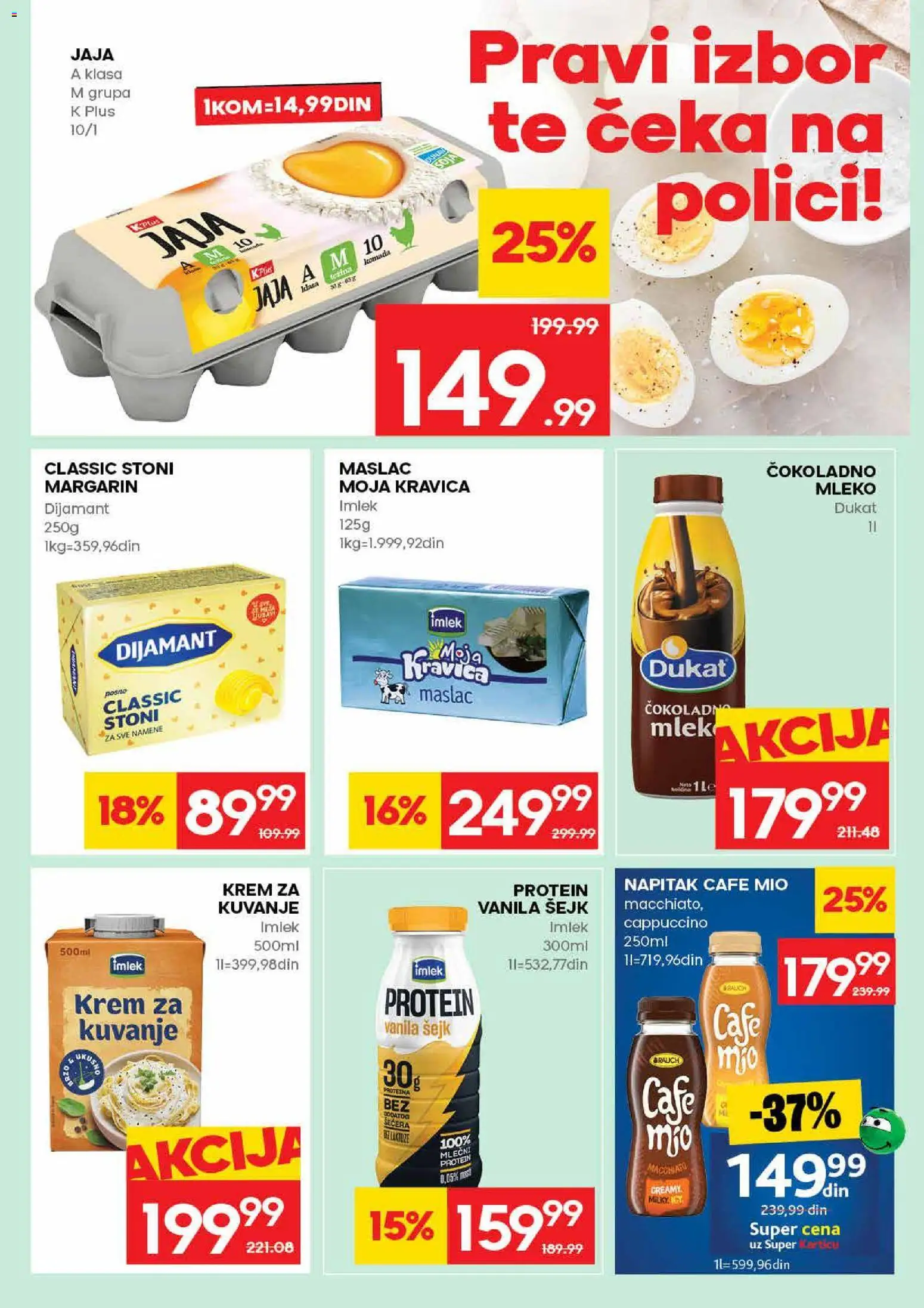 Idea katalog - važi od 30.04.2026 | Strana: 13 | Proizvode: Maslac, Čokoladno mleko, Moja kravica, Mleko