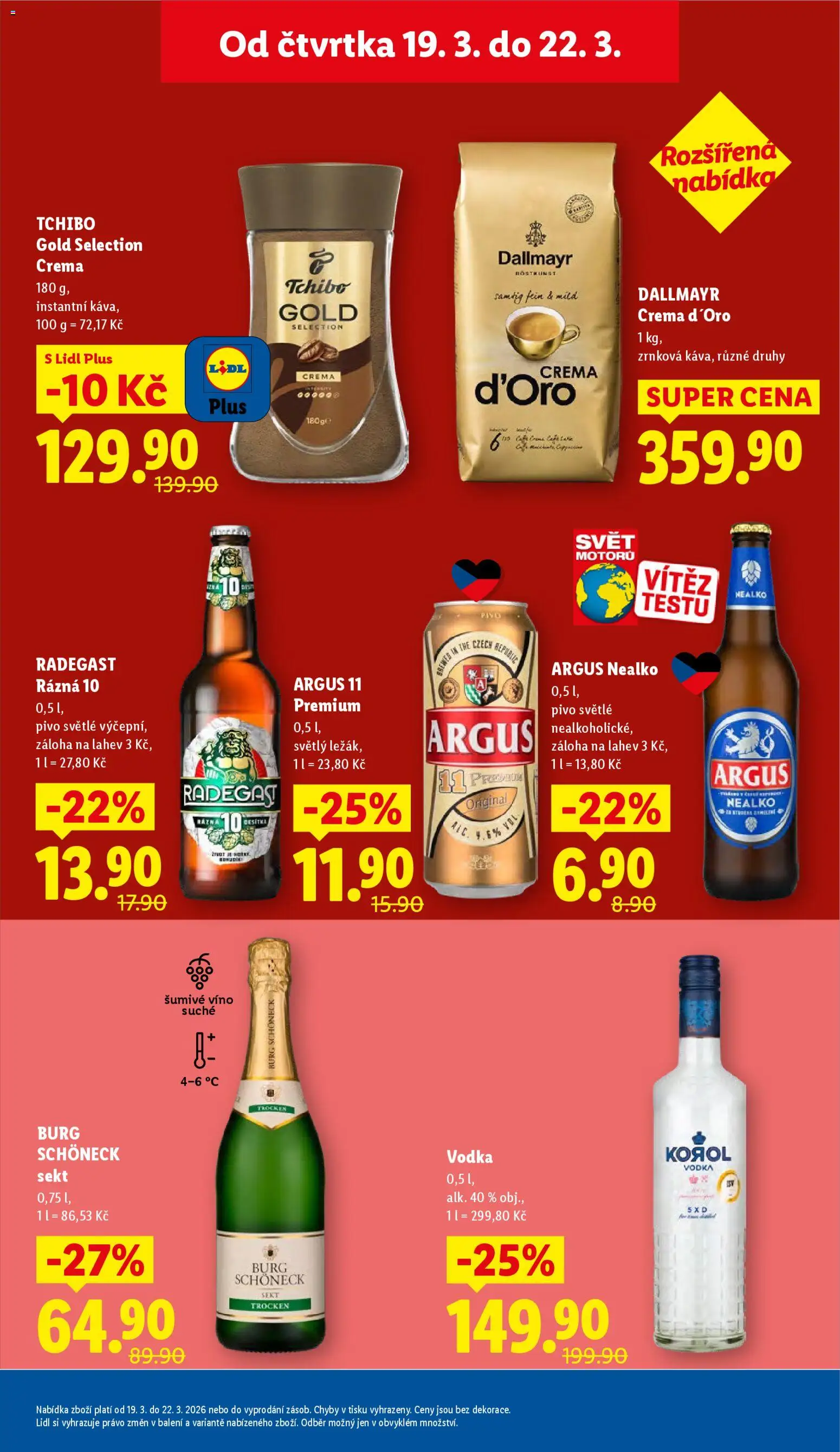 Lidl leták od 19.03.2026 | Strana: 25 | Produkty: Káva, Tchibo, Instantní káva, Nealko pivo