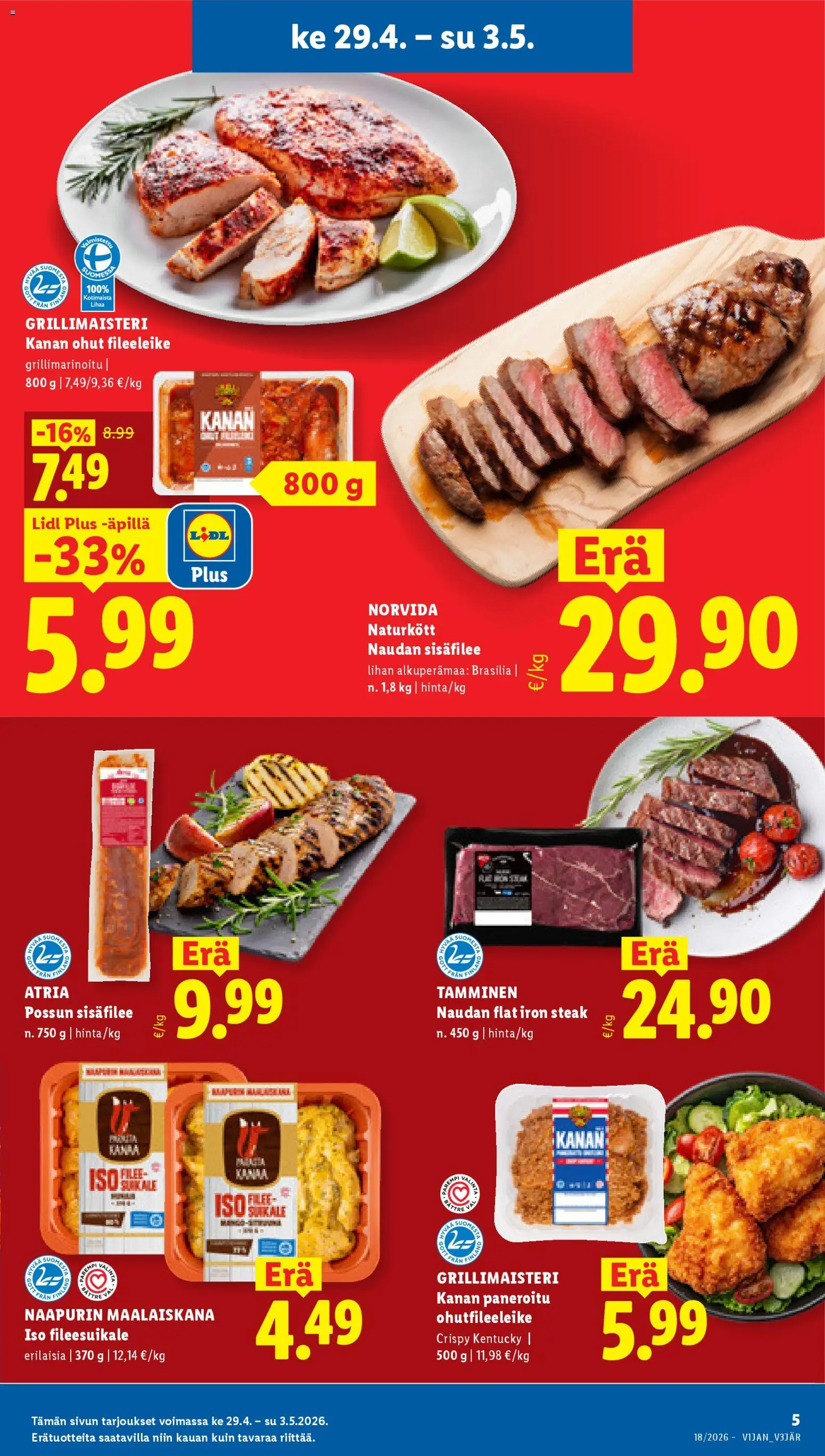 Lidl tarjoukset - Tampere – voimassa 29.04.2026 alkaen | Sivu: 5