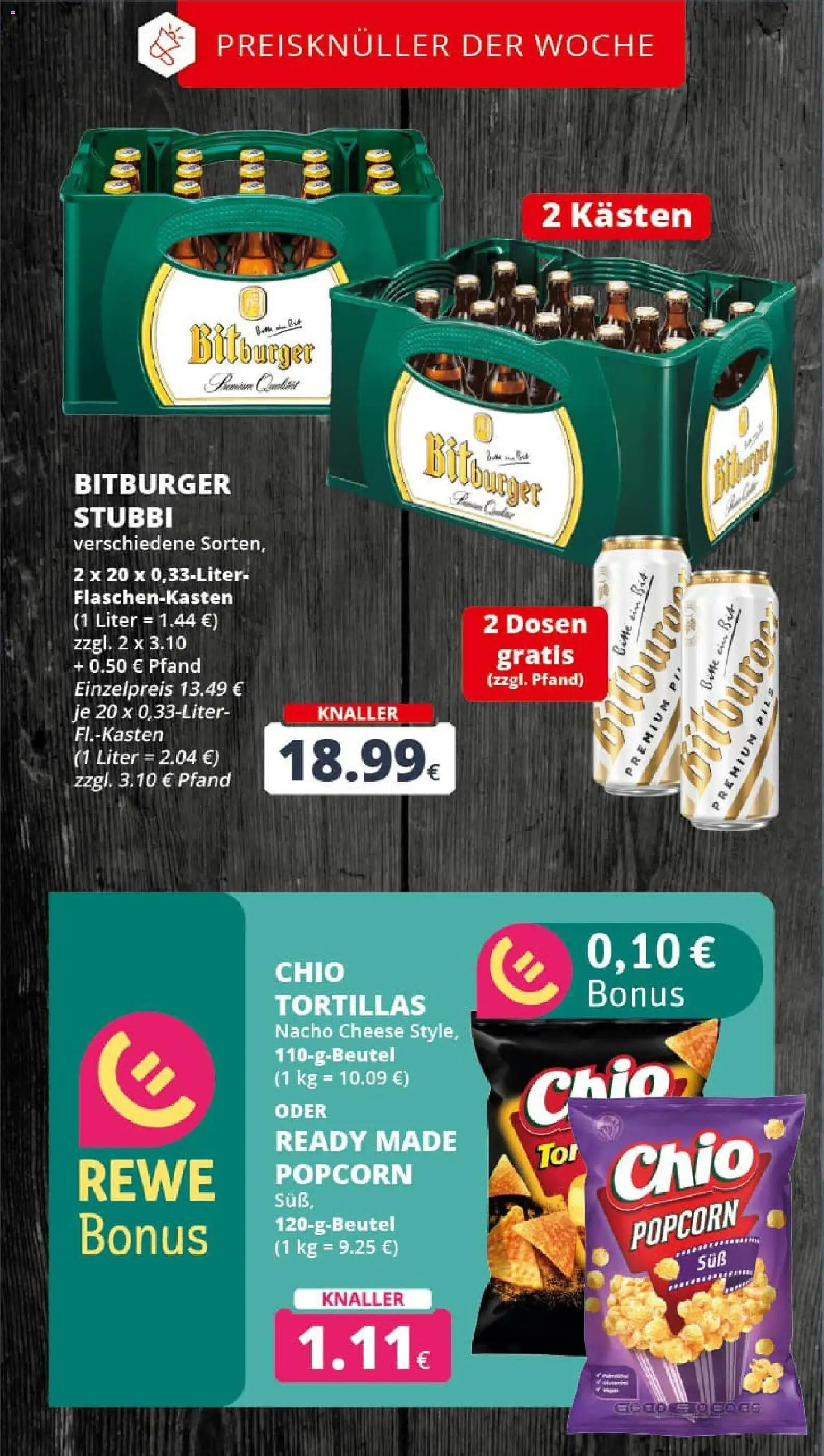 Rewe prospekt Bergheim	 – gültig ab 26.10.2025 | Seite: 3 | Produkte: Bitburger, Pils, Chio tortillas
