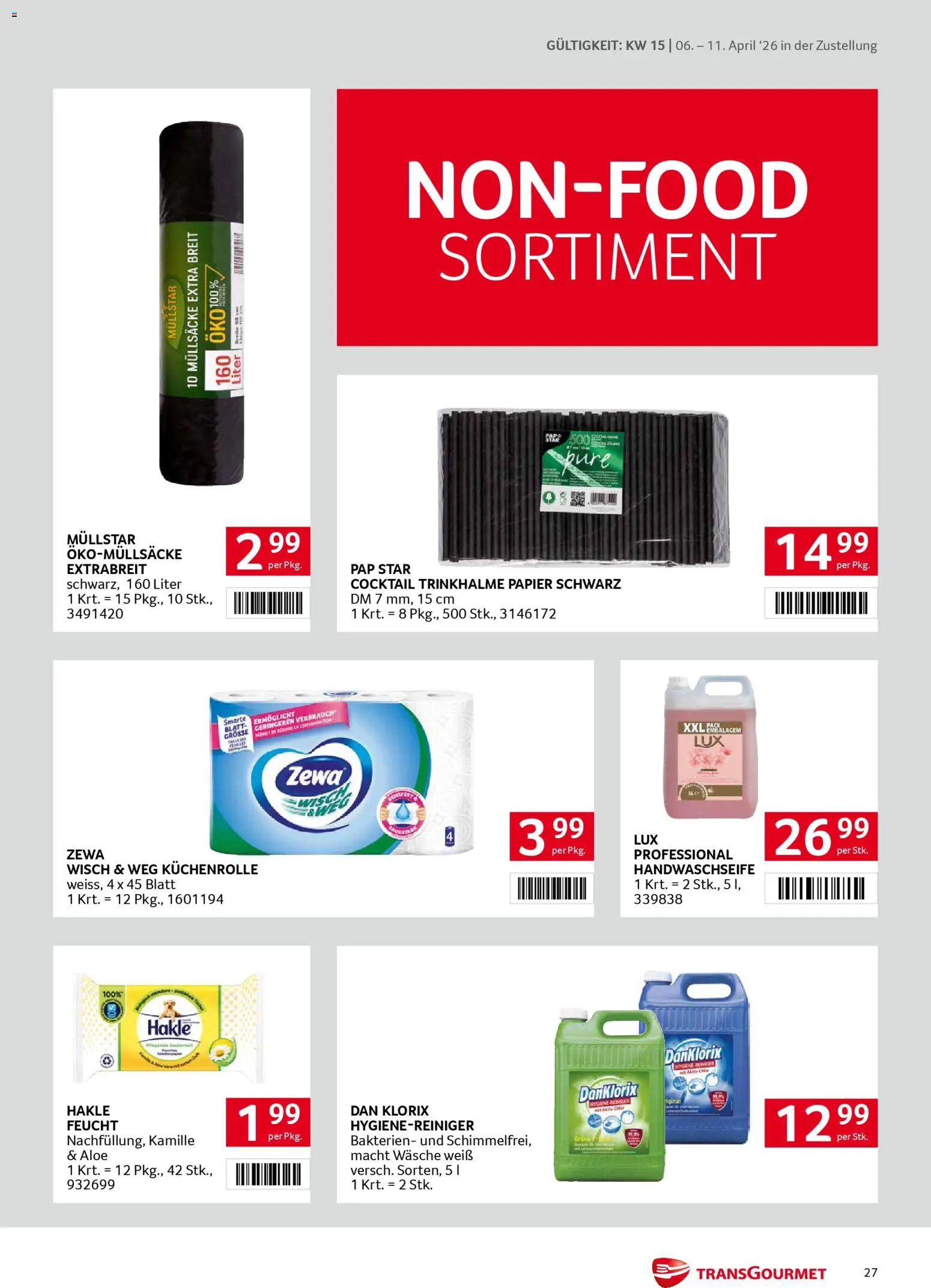 Transgourmet Zustellaktion gültig ab 06.04.2026 | Seite: 27