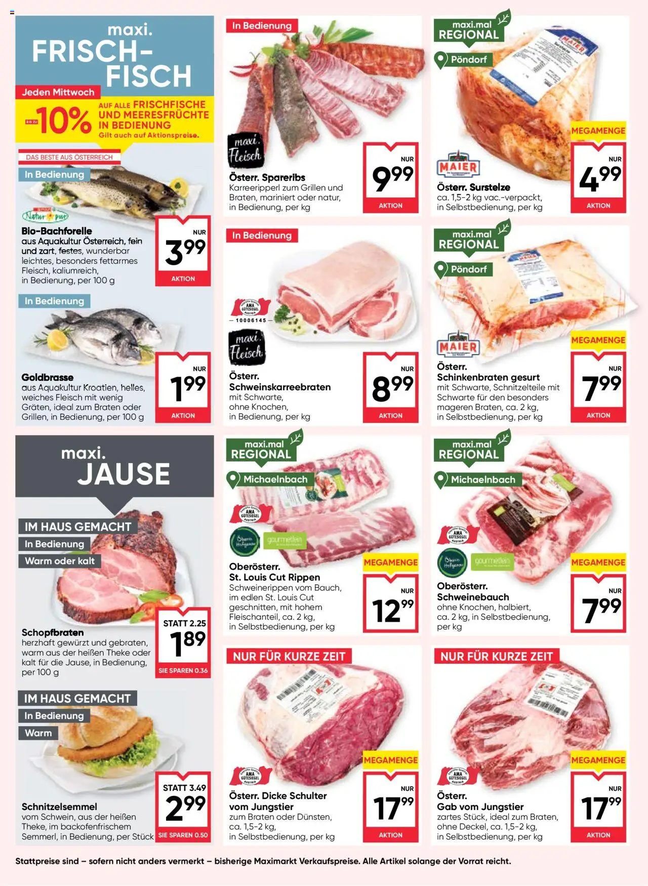 Maximarkt Flugblatt gültig ab 16.10.2025 | Seite: 8 | Produkte: Meeresfrüchte, Fisch