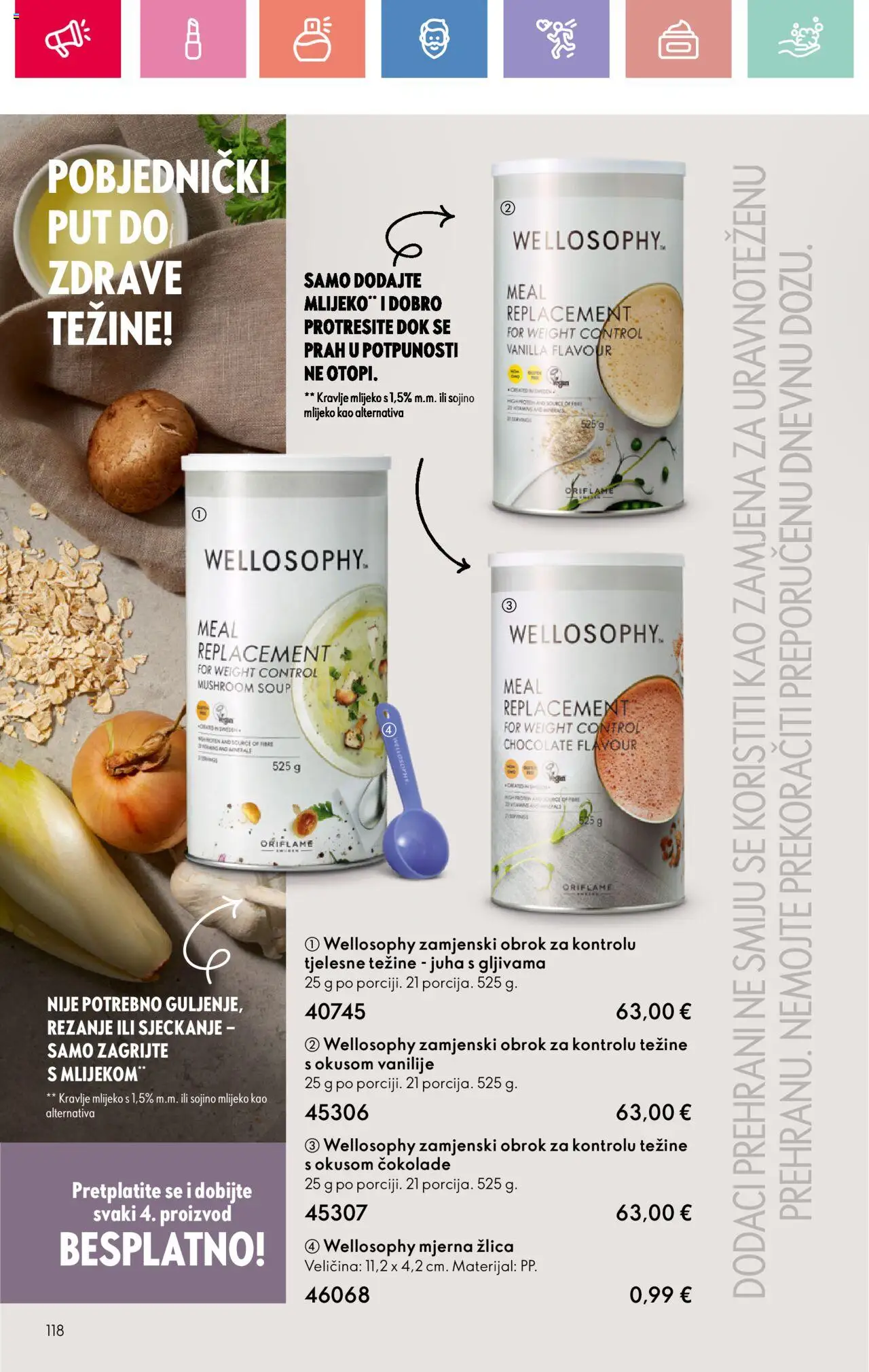Oriflame katalog | vrijedi od 03.08.2025 | Stranica: 118 | Proizvodi: Mlijeko, Juha