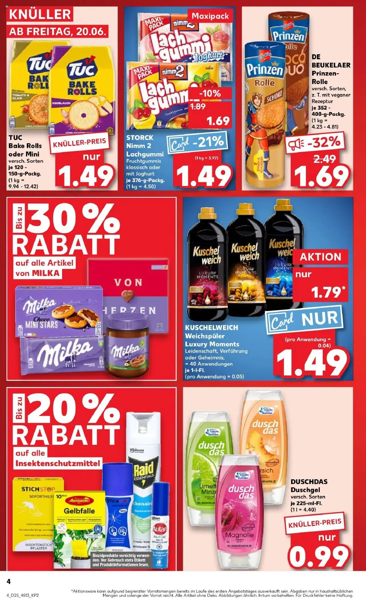 Kaufland prospekt Metzingen	 - gültig ab dem 22.06.2025 | Seite: 17 | Produkte: Kuschelweich, Milka, Weichspüler, Knoblauch