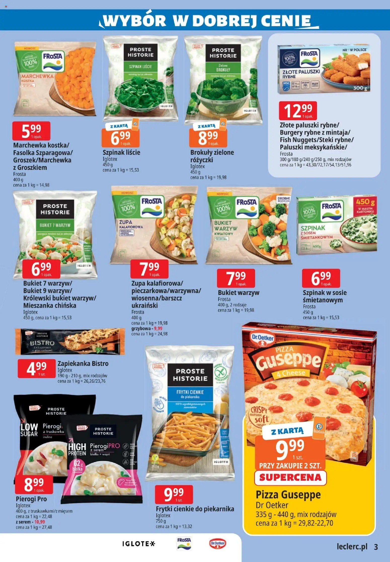 E.Leclerc Gazetka - Zielona Góra od 27.01.2026 | Strona: 3 | Produkty: Zapiekanka, Mieszanka chińska, Zupa, Pizza