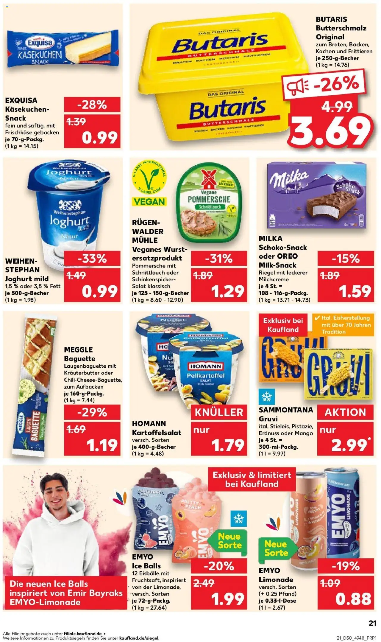 Kaufland prospekt Bottrop	 - gültig ab dem 23.07.2025 | Seite: 21 | Produkte: Mühle, Limonade, Milka, Mango