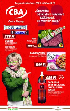 CBA Akciós újság - amely érvényes a következő dátumtól: 09.10.2025
