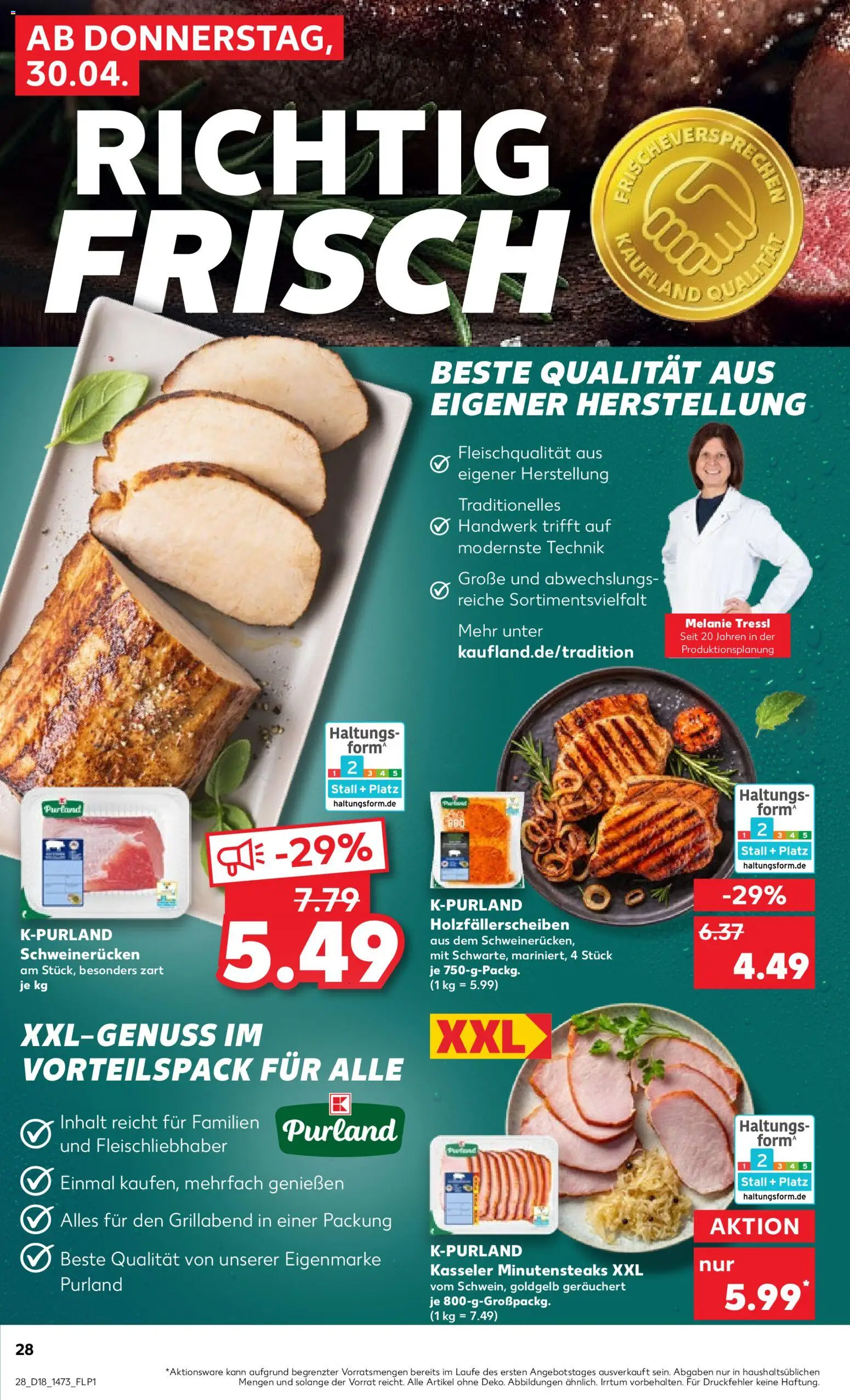 Kaufland Prospekt Berlin	 – gültig ab 30.04.2026 | Seite: 28 | Produkte: Schweinerucken, Steak