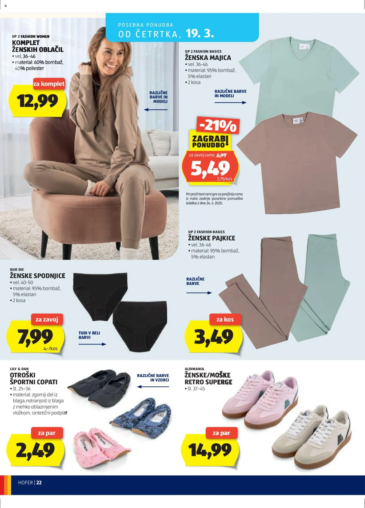 Hofer SI katalog | vrijedi od 11.03.2026 | Stranica: 22 | Proizvodi: Majica