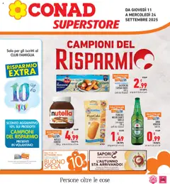 Anteprima del volantino Conad Superstore Piemonte catalogo valido a partire dal 11.09.2025