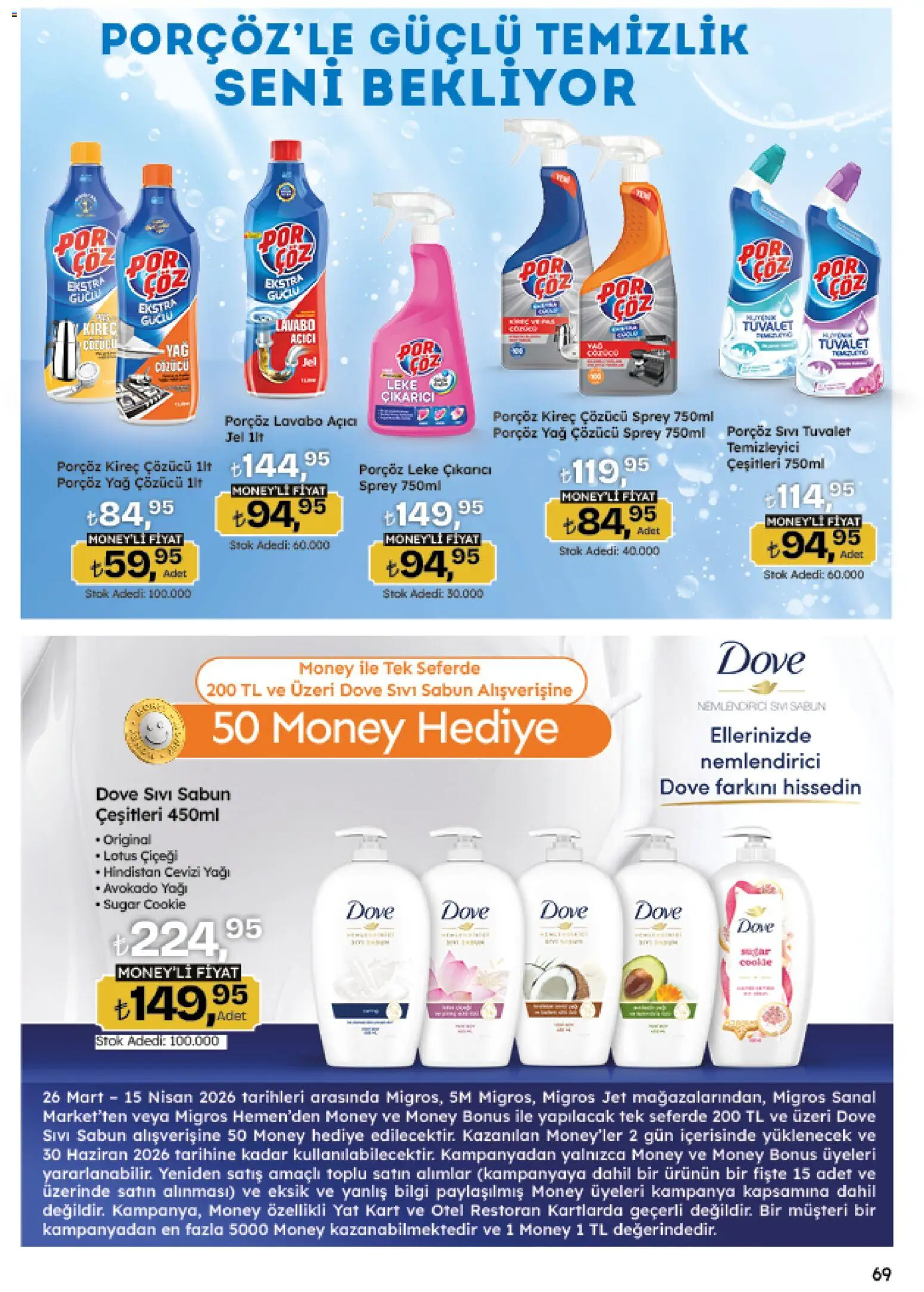 Migros Katalog - Migroskop - 26.03.2026 tarihinden itibaren geçerlidir | Sayfa: 69 | Ürünler: Tuvalet, Hindistan Cevizi, Yağ, Yağ çözücü