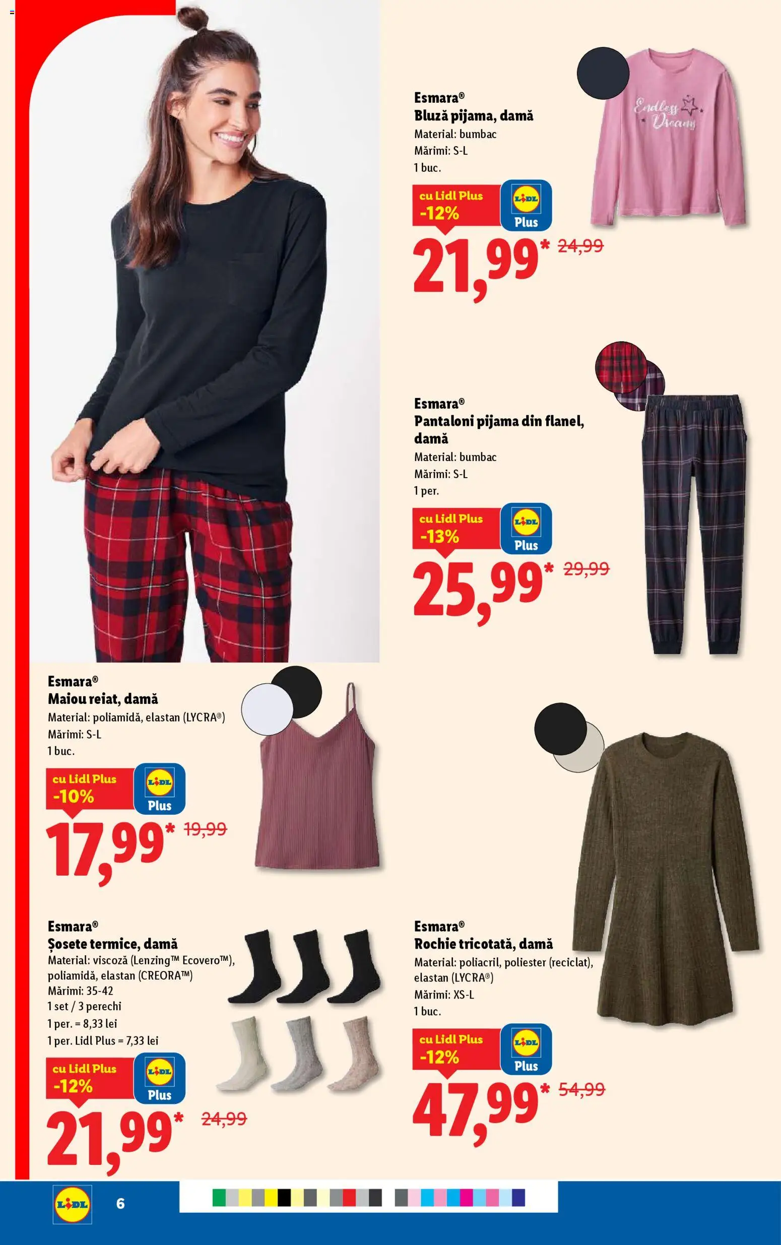Noul catalog Lidl – valabil de la 03.11.2025 | Pagină: 6 | Produse: Rochie, Top, Bluză, Pantaloni