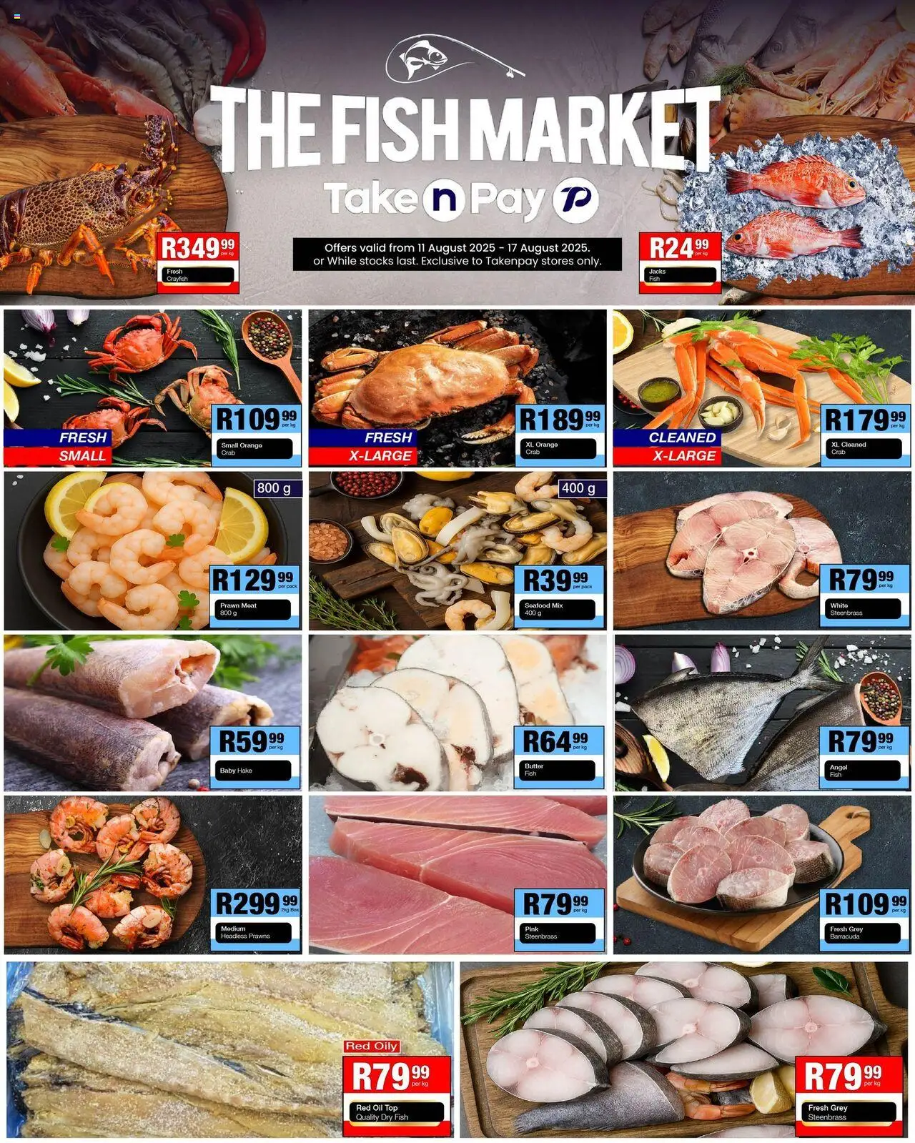 Take n Pay Specials │ valid from 11.08.2025 | Page: 12 | Products: Oil, Fish, Seafood