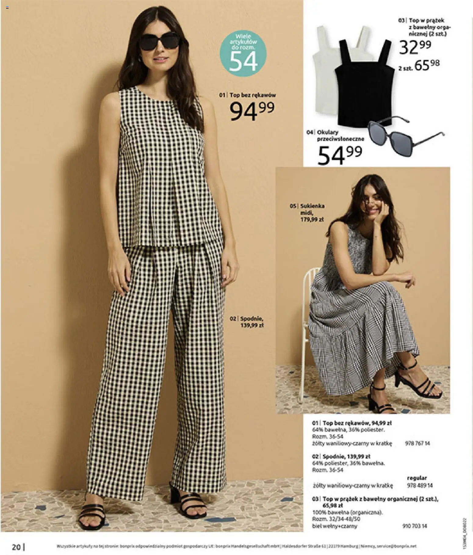 BonPrix Katalog od 30.03.2026 | Strona: 22 | Produkty: Top, Okulary, Sukienka