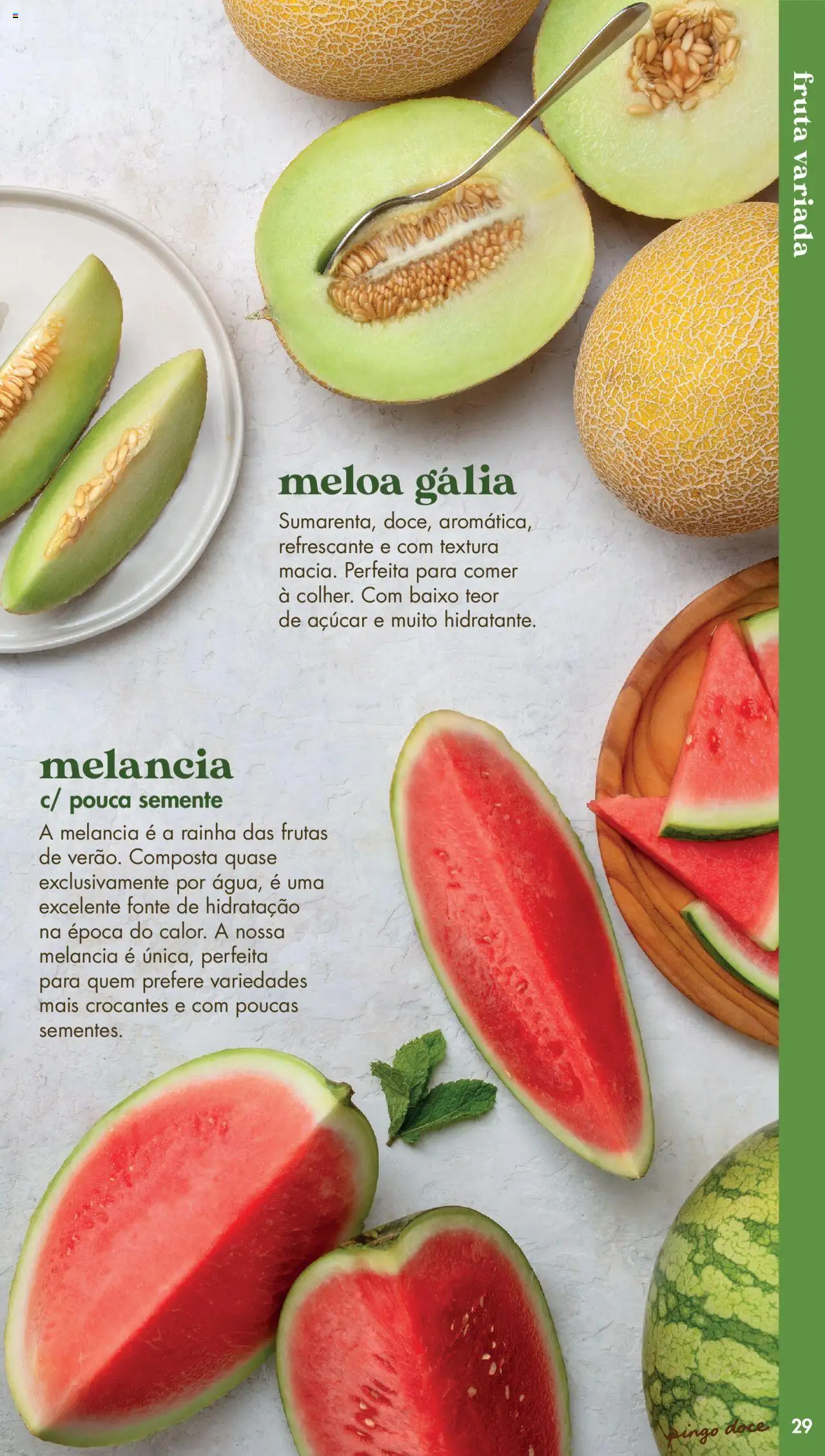 Pingo Doce - Catálogo Fruta e Legumes │ válido de 20.05.2025 | Página: 29 | Produtos: Açúcar, Melancia