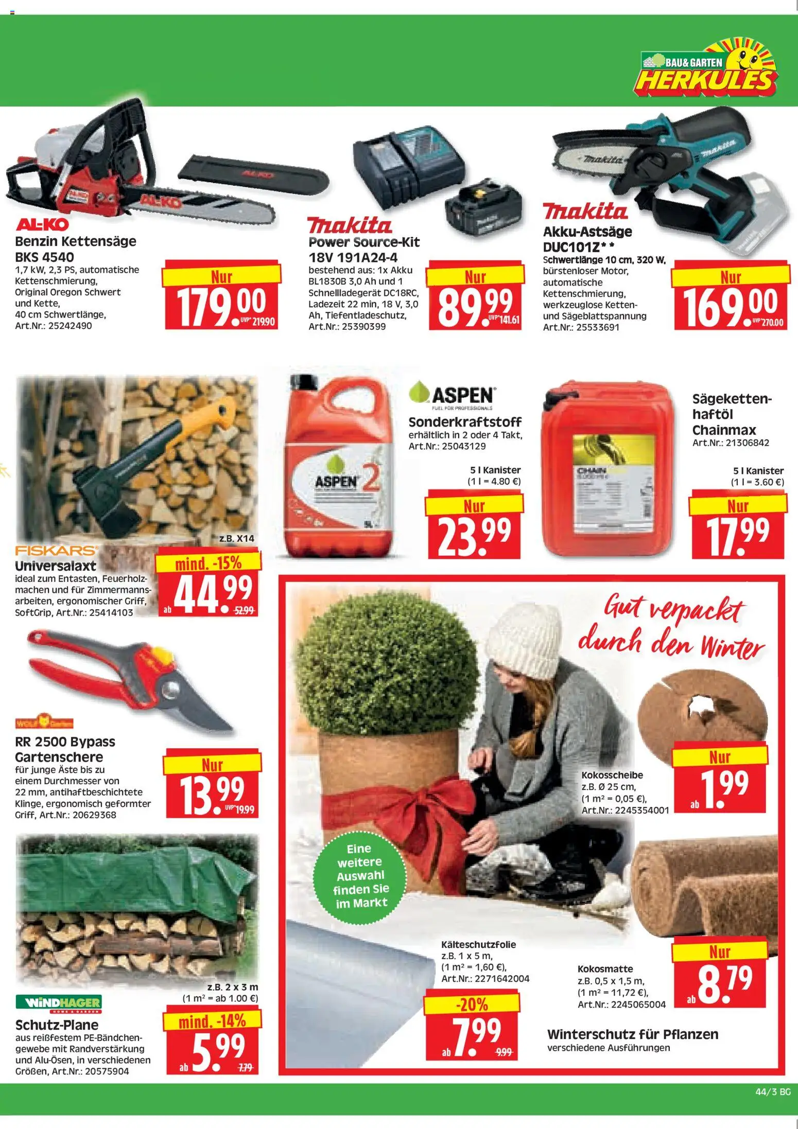 HERKULES Bau & Garten – gültig ab 27.10.2025 | Seite: 3