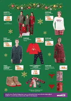 17.12.2025 tarihinden itibaren geçerli olan Özdilek kataloğu önizlemesi | Sayfa: 3 | Ürünler: Çorap, Pijama, Kasa